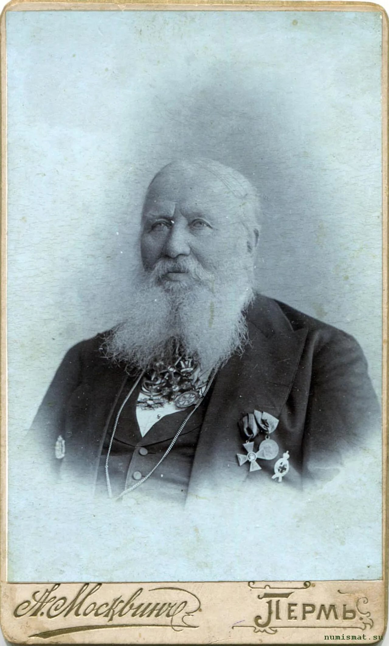Porträt von Alexander Kropachev (1824–1906) – Gedenkseite