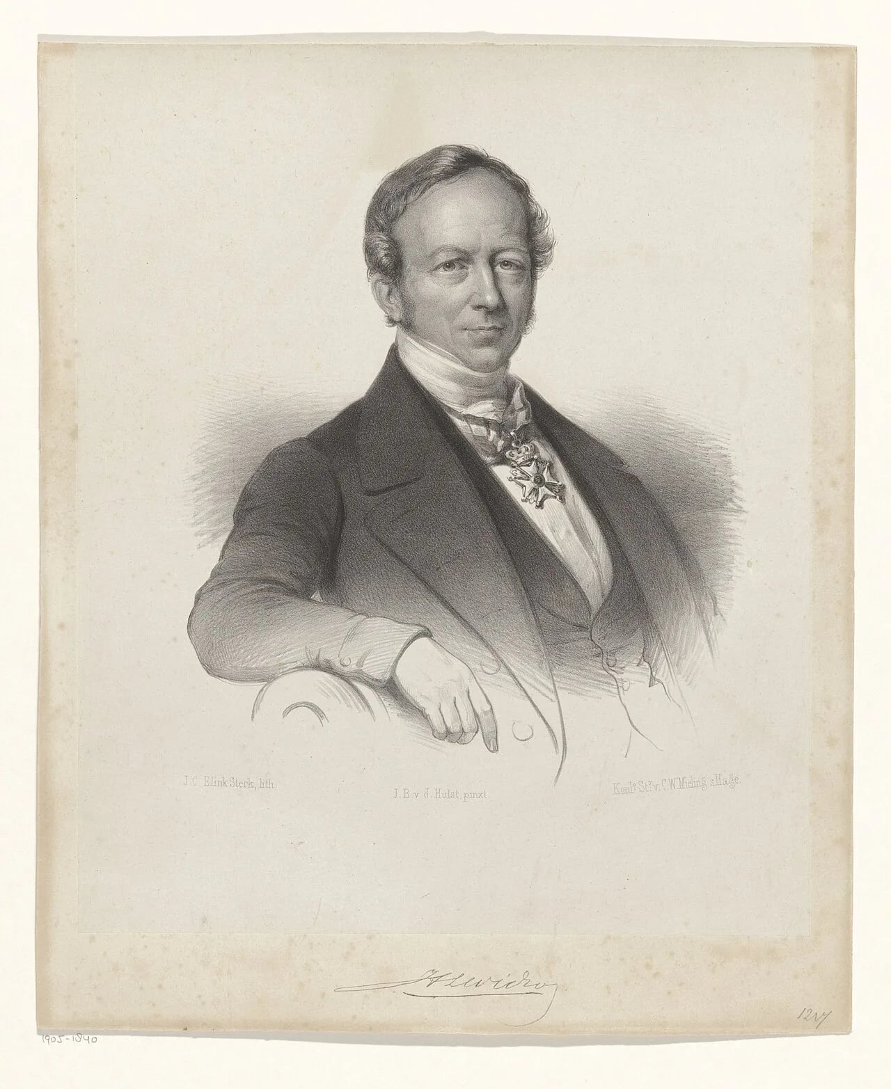 Porträt von Hendrik Ludolf Wichers (1800–1853) – Gedenkseite