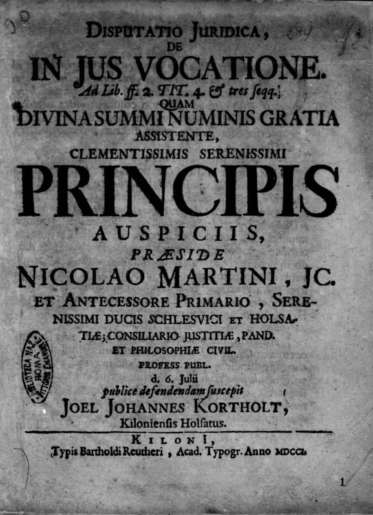 Portrait of Nikolaus Martini (1632–1713) – memorial page