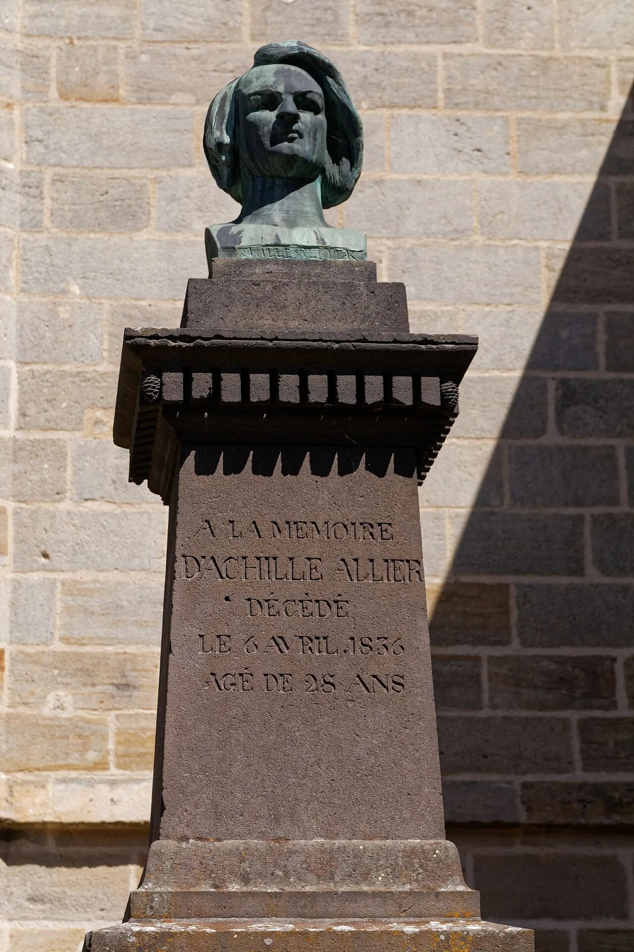 Porträt von Achille Allier (1807–1836) – Gedenkseite