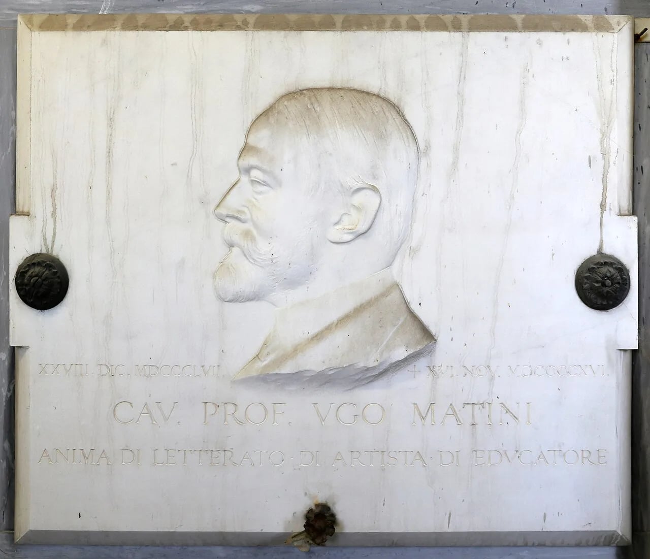 Porträt von Ugo Matini (1857–1916) – Gedenkseite