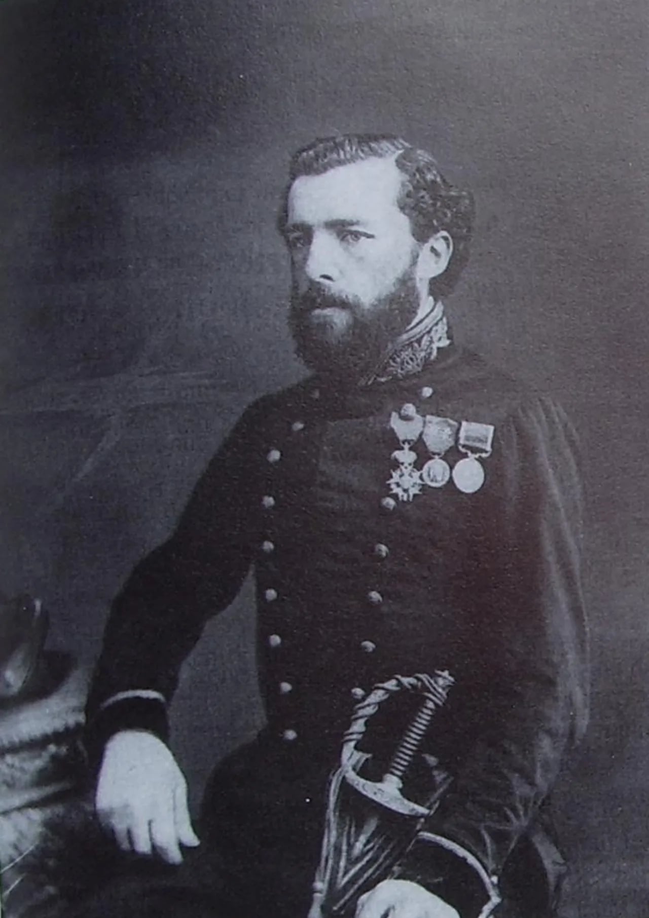 Porträt von Auguste Benoist de La Grandière (1833–1879) – Gedenkseite