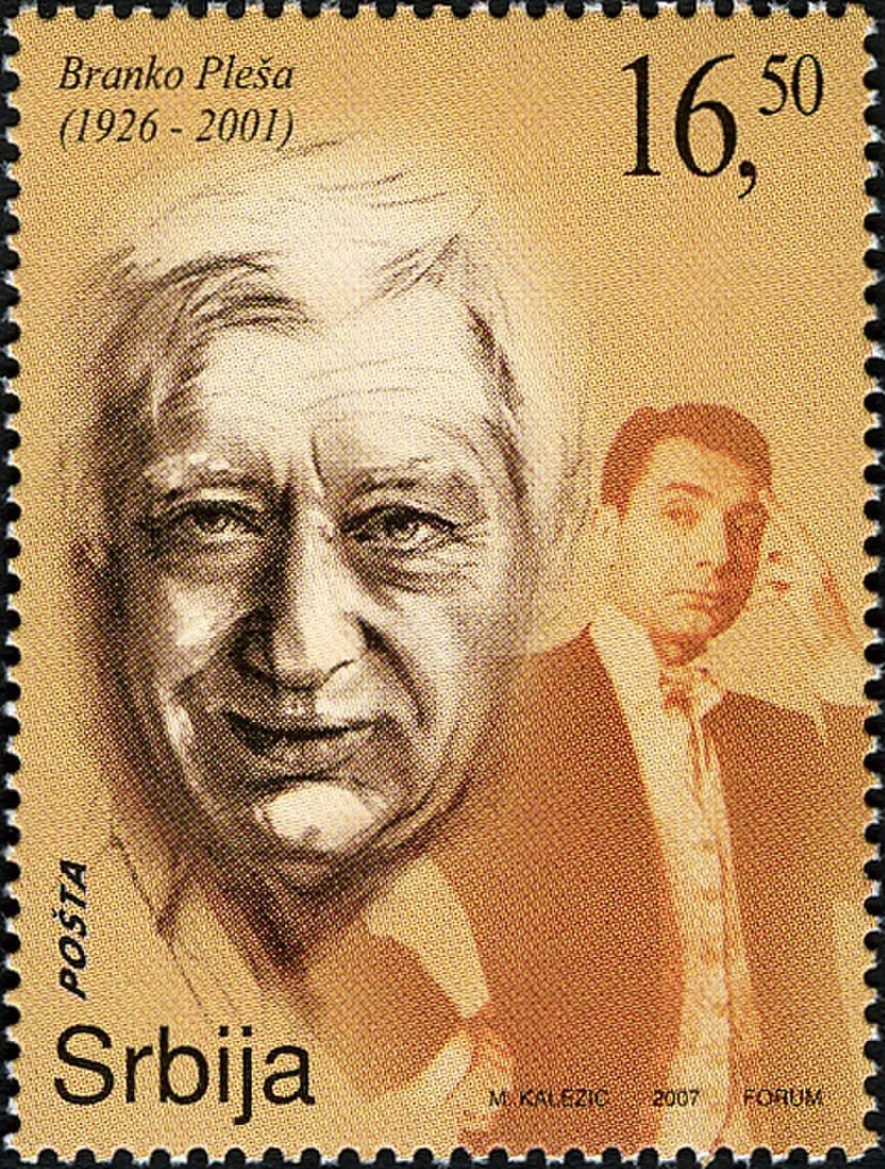 Porträt von Branko Pleša (1926–2001) – Gedenkseite