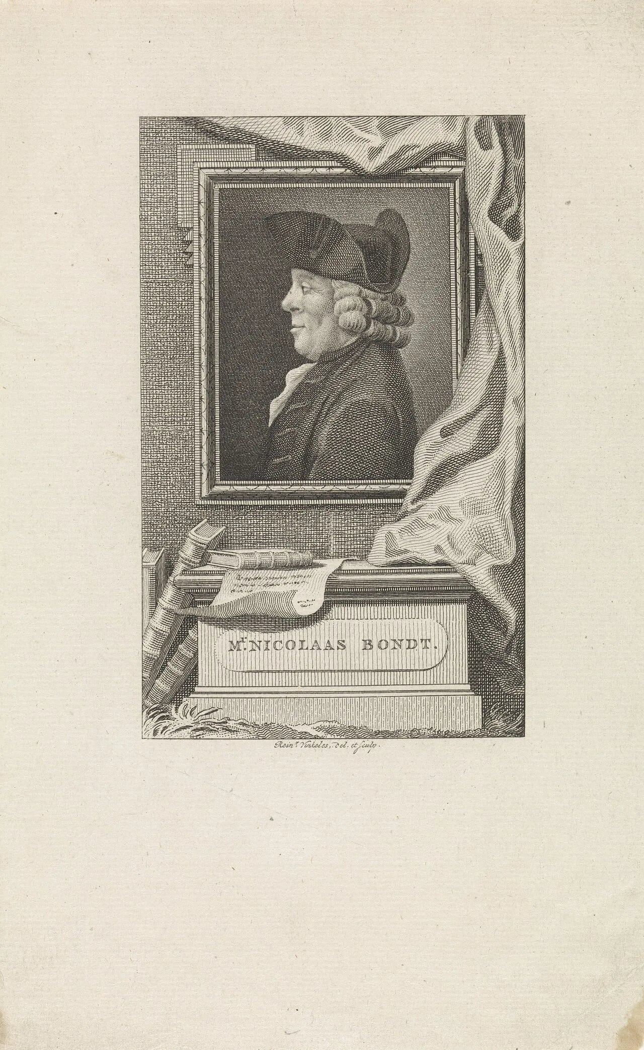 Porträt von Nicolaas Bondt (1732–1792) – Gedenkseite