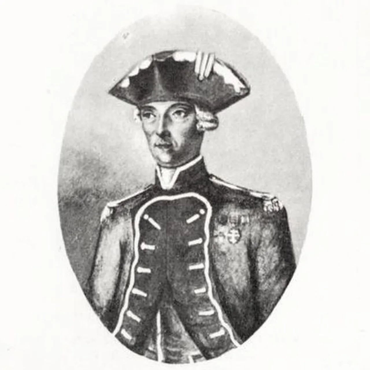 Porträt von Claude Mithon de Senneville de Genouilly (1725–1803) – Gedenkseite