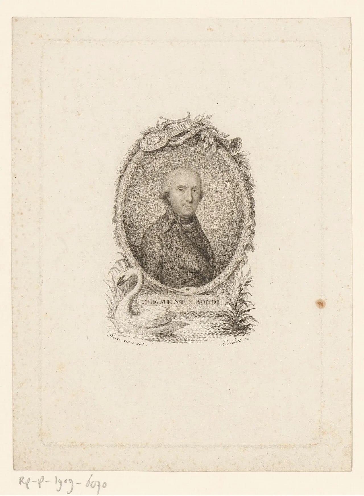 Portrait of Clemente Bondi (1742–1821) – memorial page