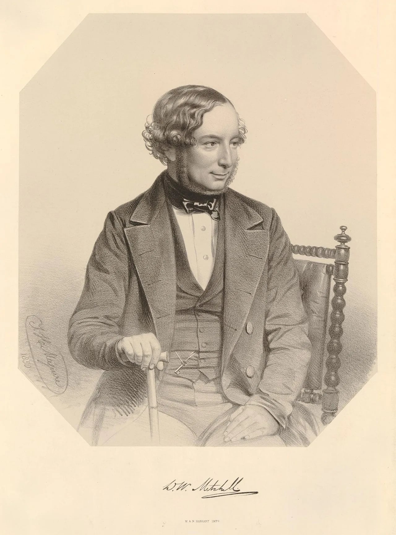 Portrait of David William Mitchell (1813–1859) – memorial page