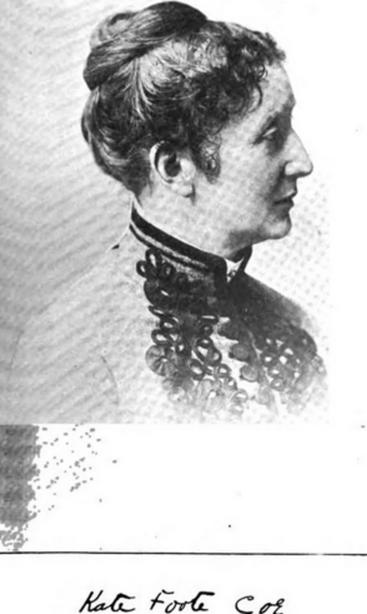 Porträt von Kate Foote Coe (1840–1923) – Gedenkseite