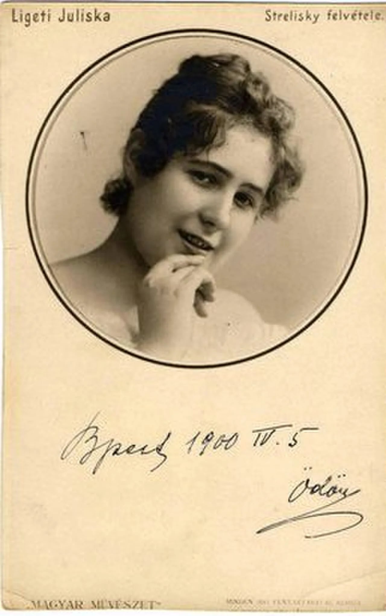 Portrait of Juliska D. Ligeti (1877–1945) – memorial page