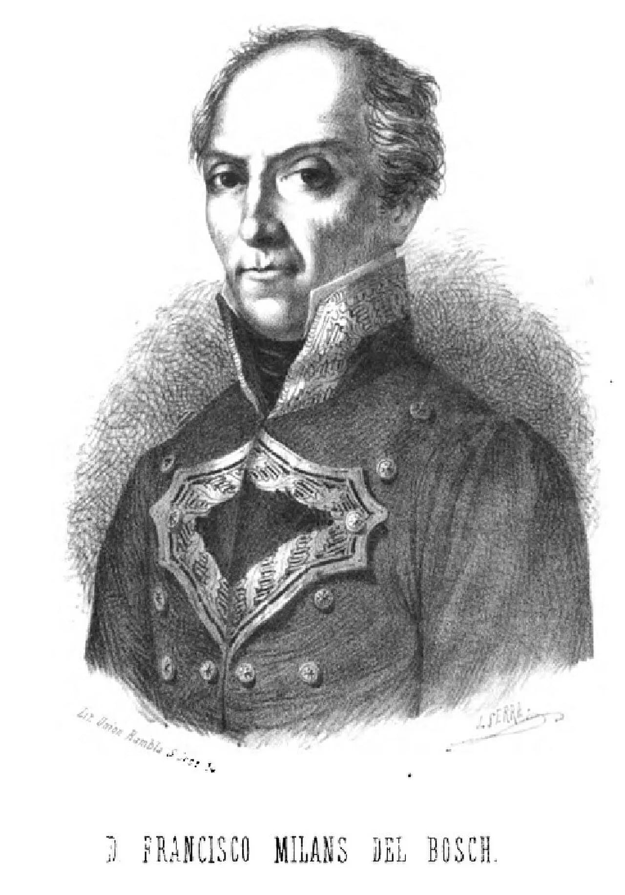 Porträt von Francisco Milans del Bosch (1769–1834) – Gedenkseite
