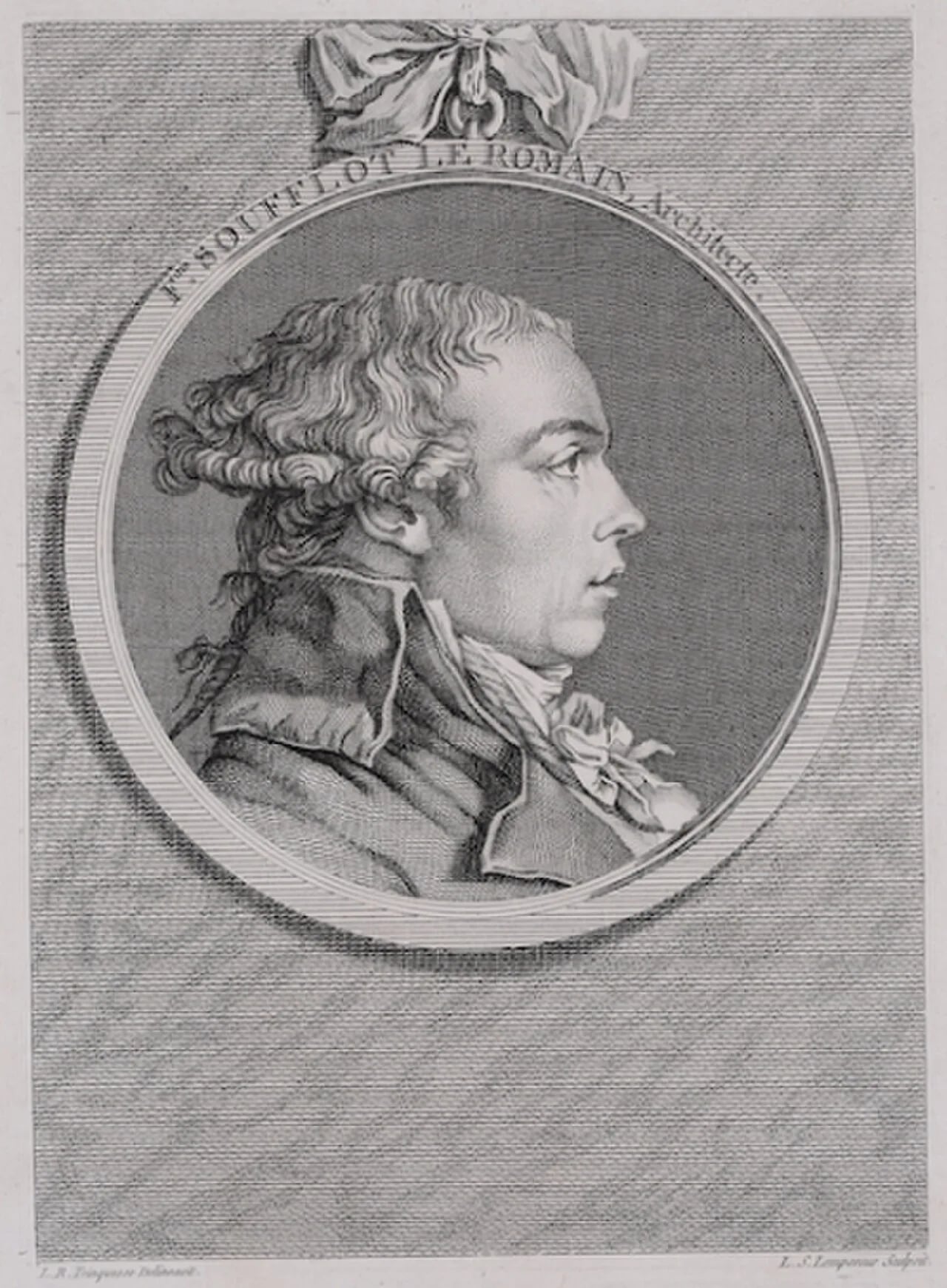 Porträt von François Soufflot le Romain (1750–1801) – Gedenkseite