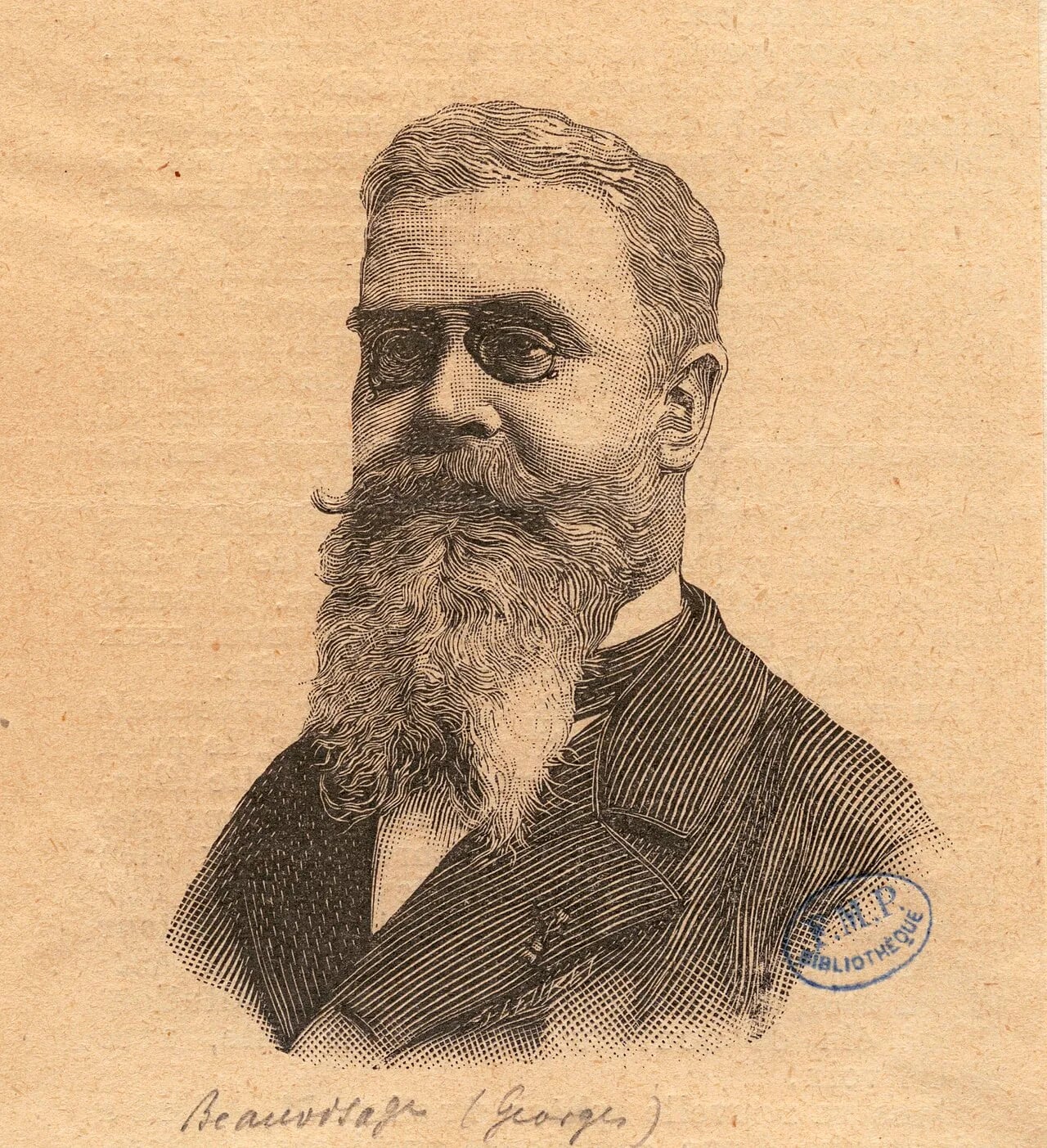 Portrait of Georges Eugène Charles Beauvisage (1852–1925) – memorial page