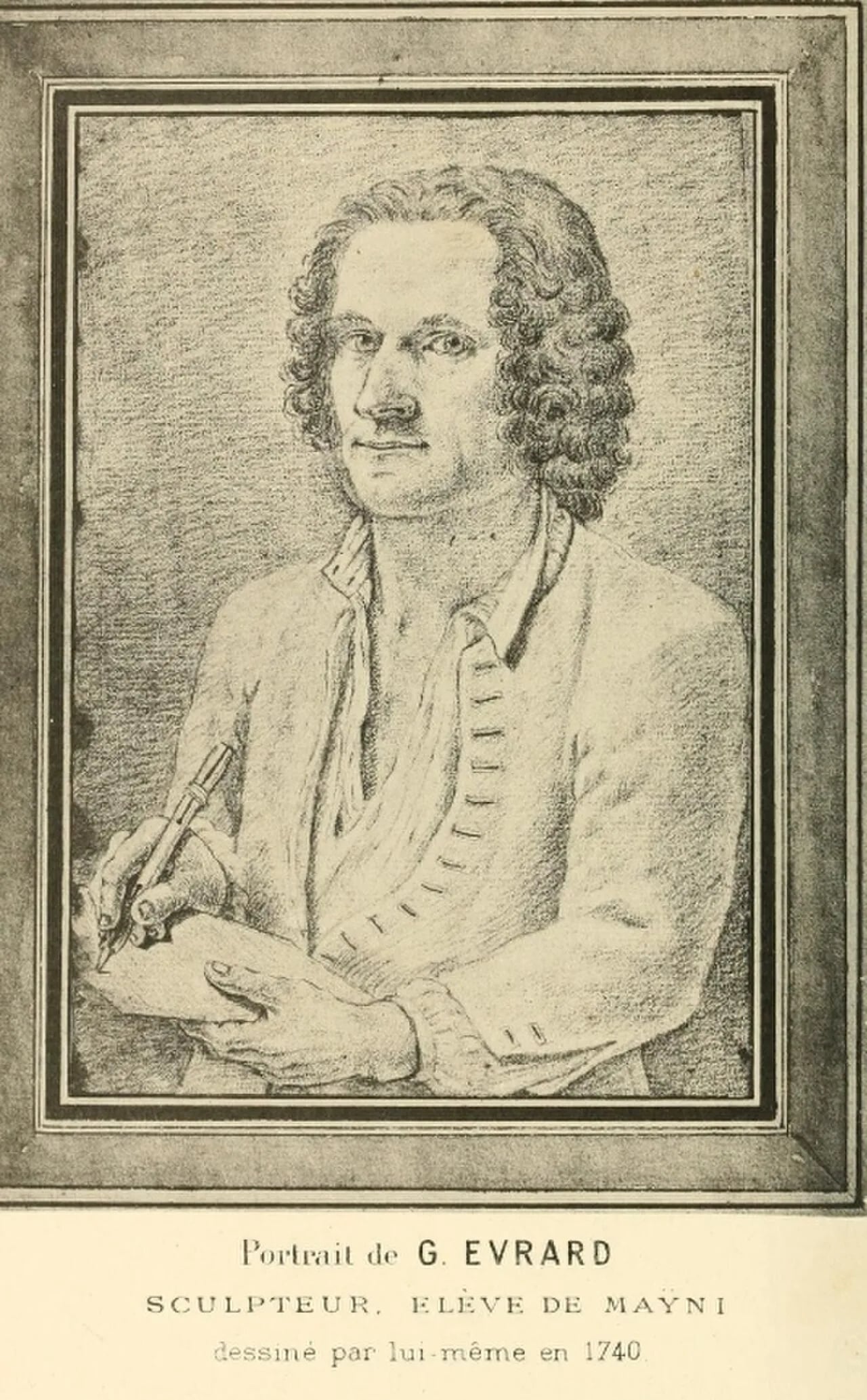 Porträt von Guillaume Evrard (1710–1793) – Gedenkseite