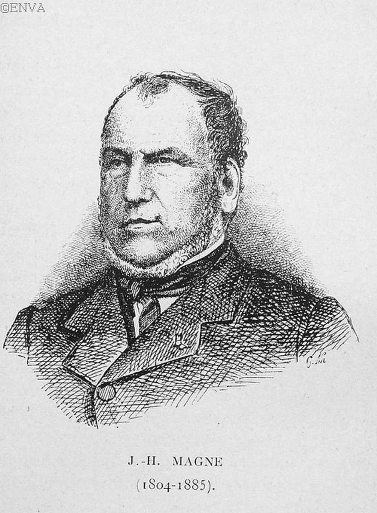 Porträt von Jean Henri Magne (1804–1885) – Gedenkseite