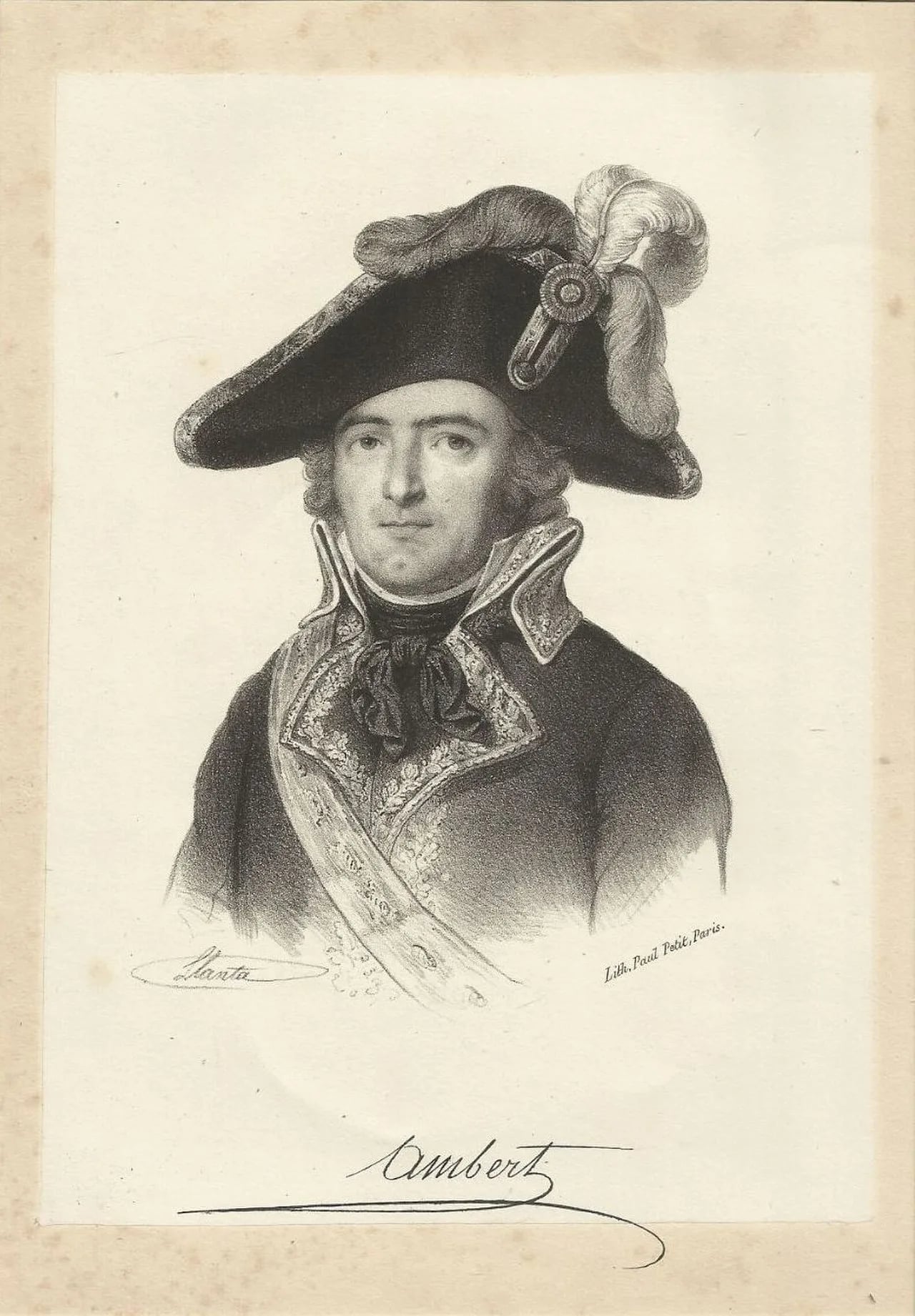 Porträt von Jean-Jacques Ambert (1765–1851) – Gedenkseite