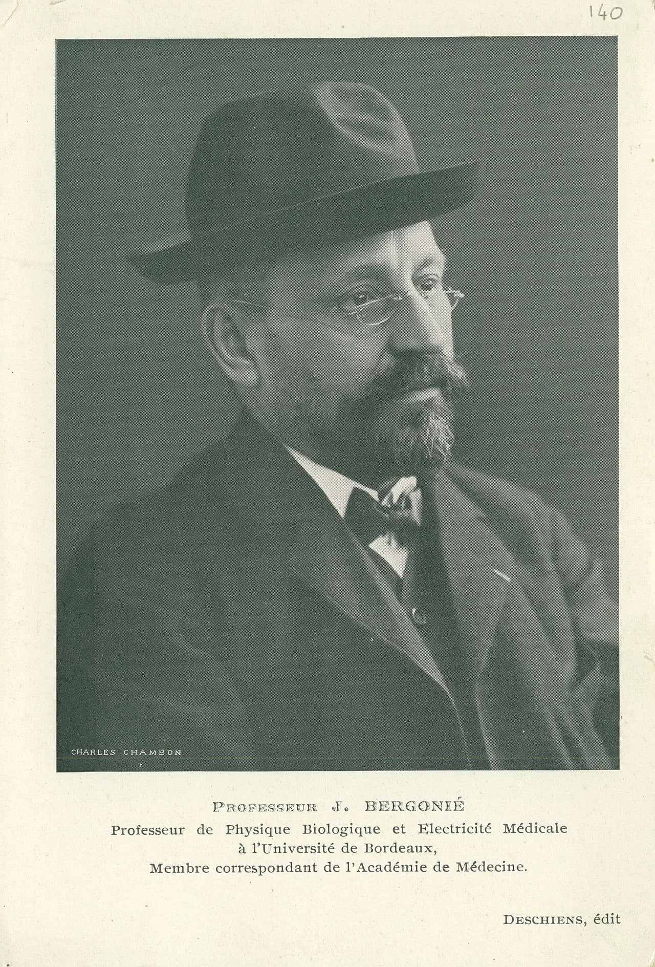 Portrait of Jean Bergonié (1857–1925) – memorial page
