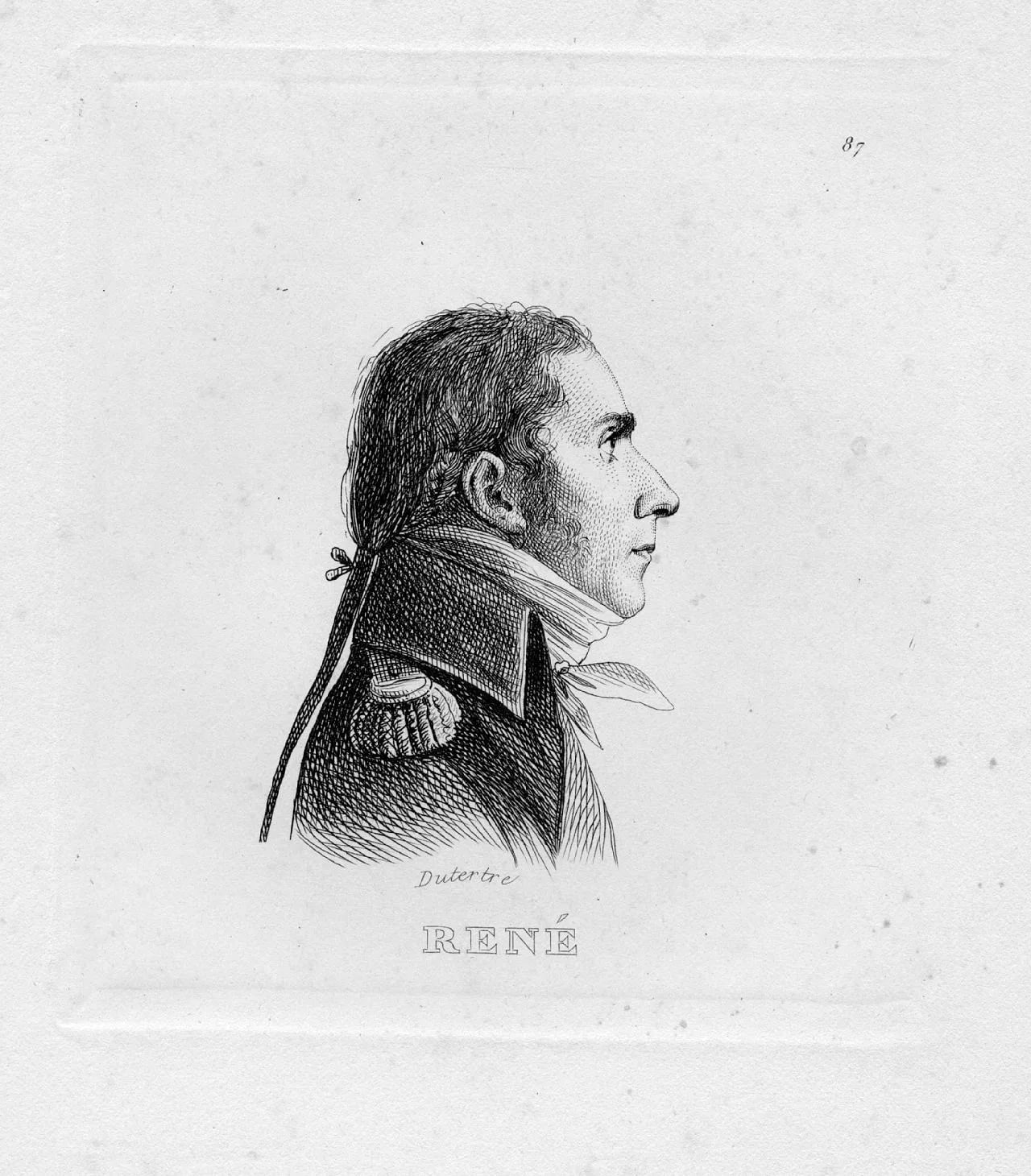 Porträt von Jean Gaspard Pascal René (1768–1808) – Gedenkseite