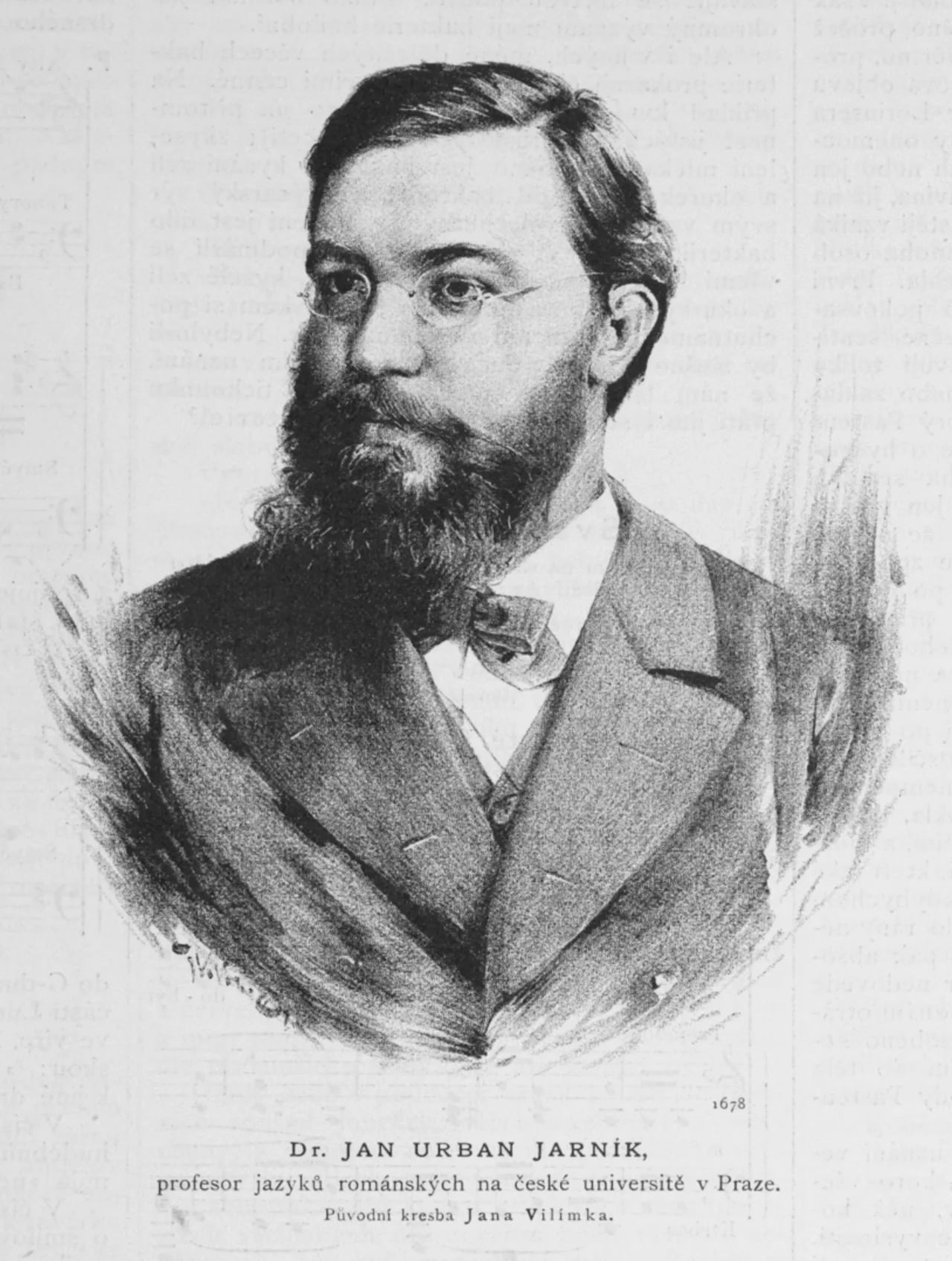 Porträt von Jan Urban Jarník (1848–1923) – Gedenkseite