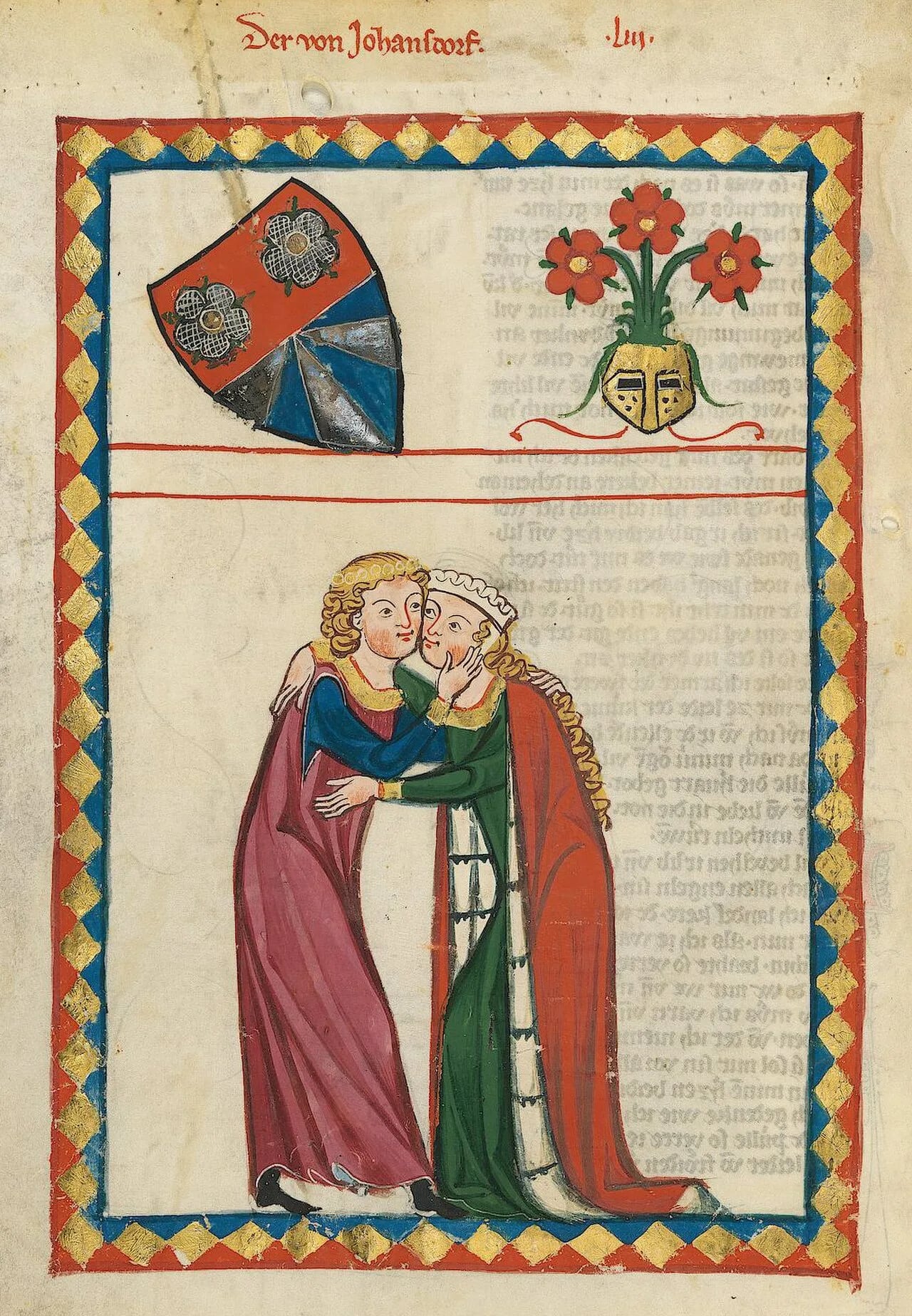 Porträt von Albrecht von Johansdorf (1180–1209) – Gedenkseite