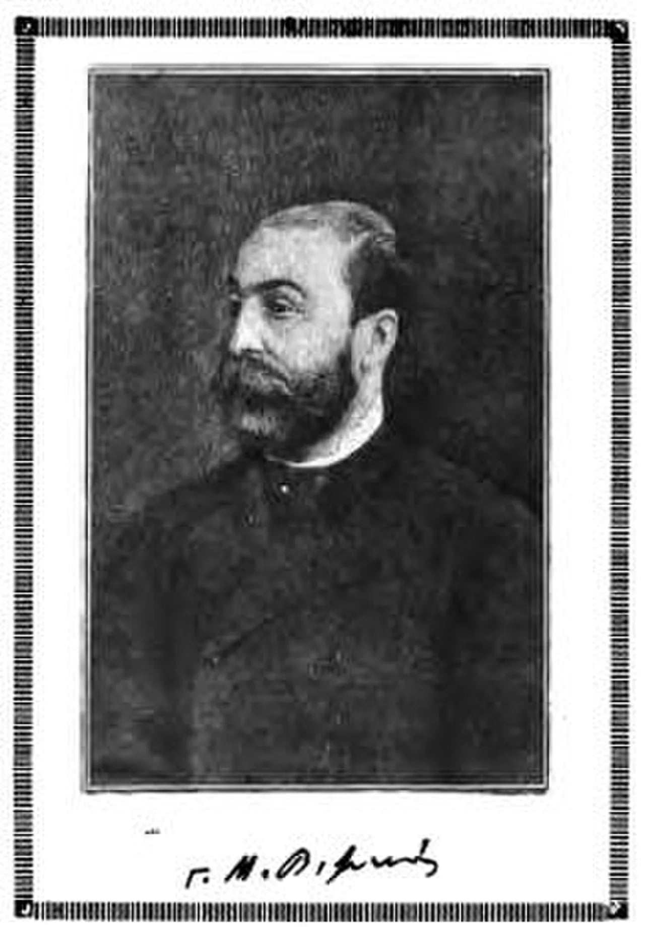 Porträt von Georgios Vizyinos (1849–1896) – Gedenkseite