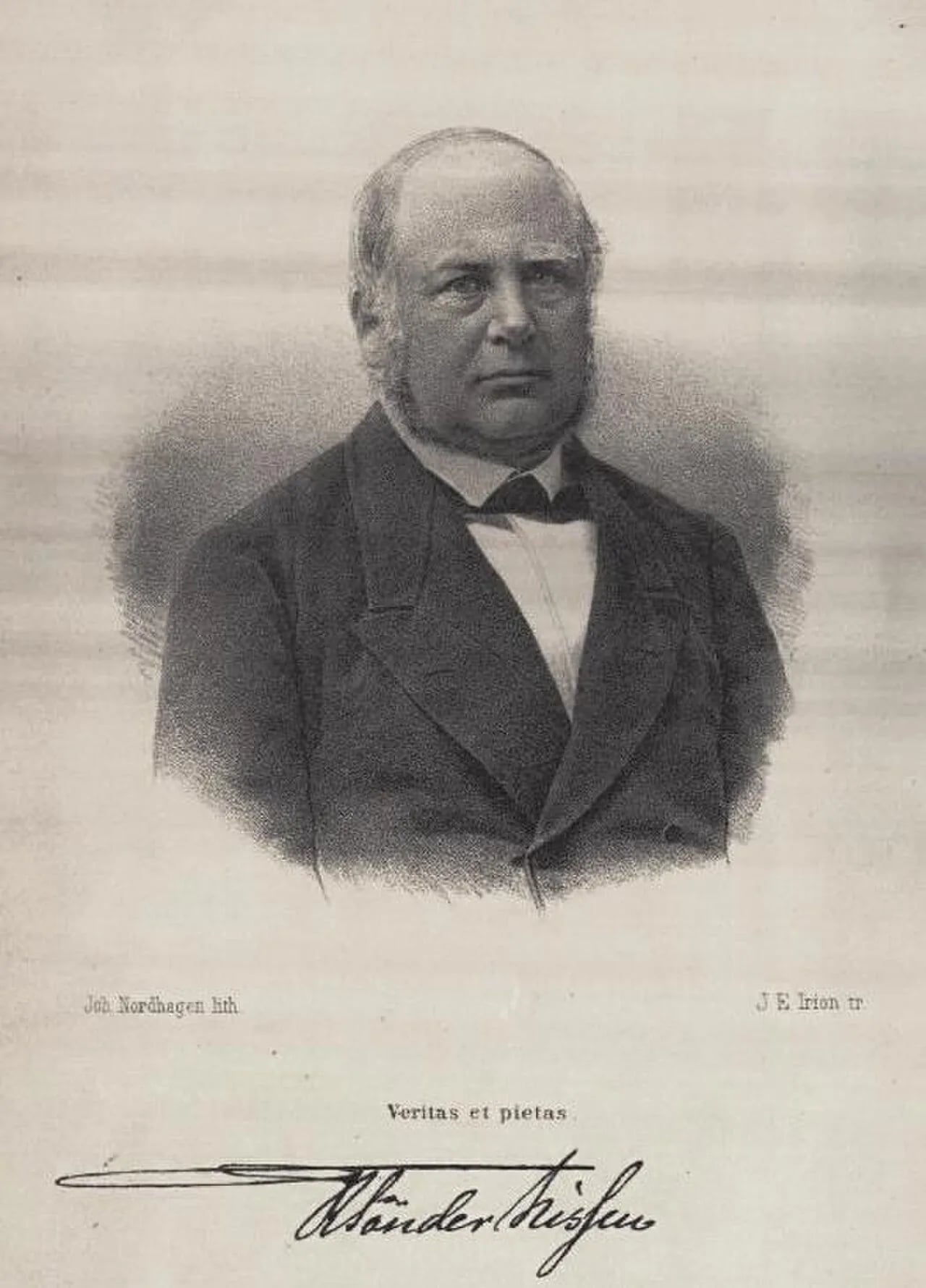 Portrait of Rasmus Tønder Nissen (1822–1882) – memorial page