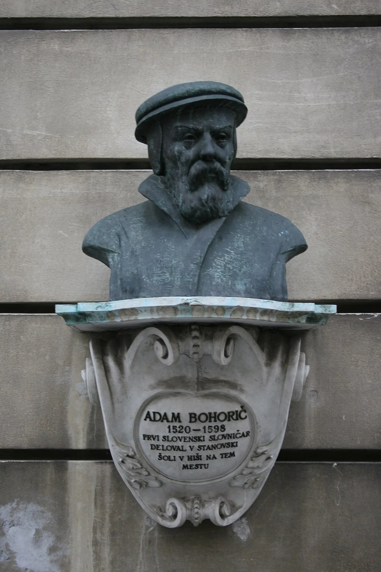 Portrait of Adam Bohorič (1520–1598) – memorial page