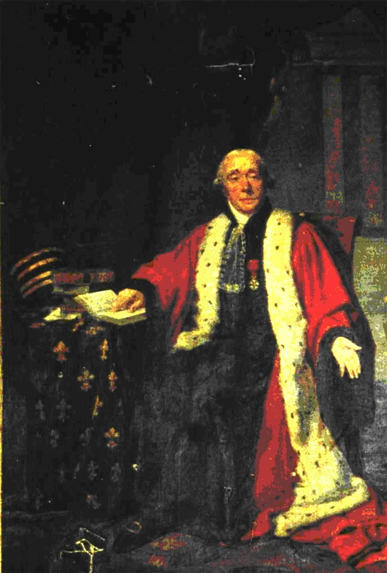 Porträt von Étienne François Sallé de Chou (1754–1832) – Gedenkseite