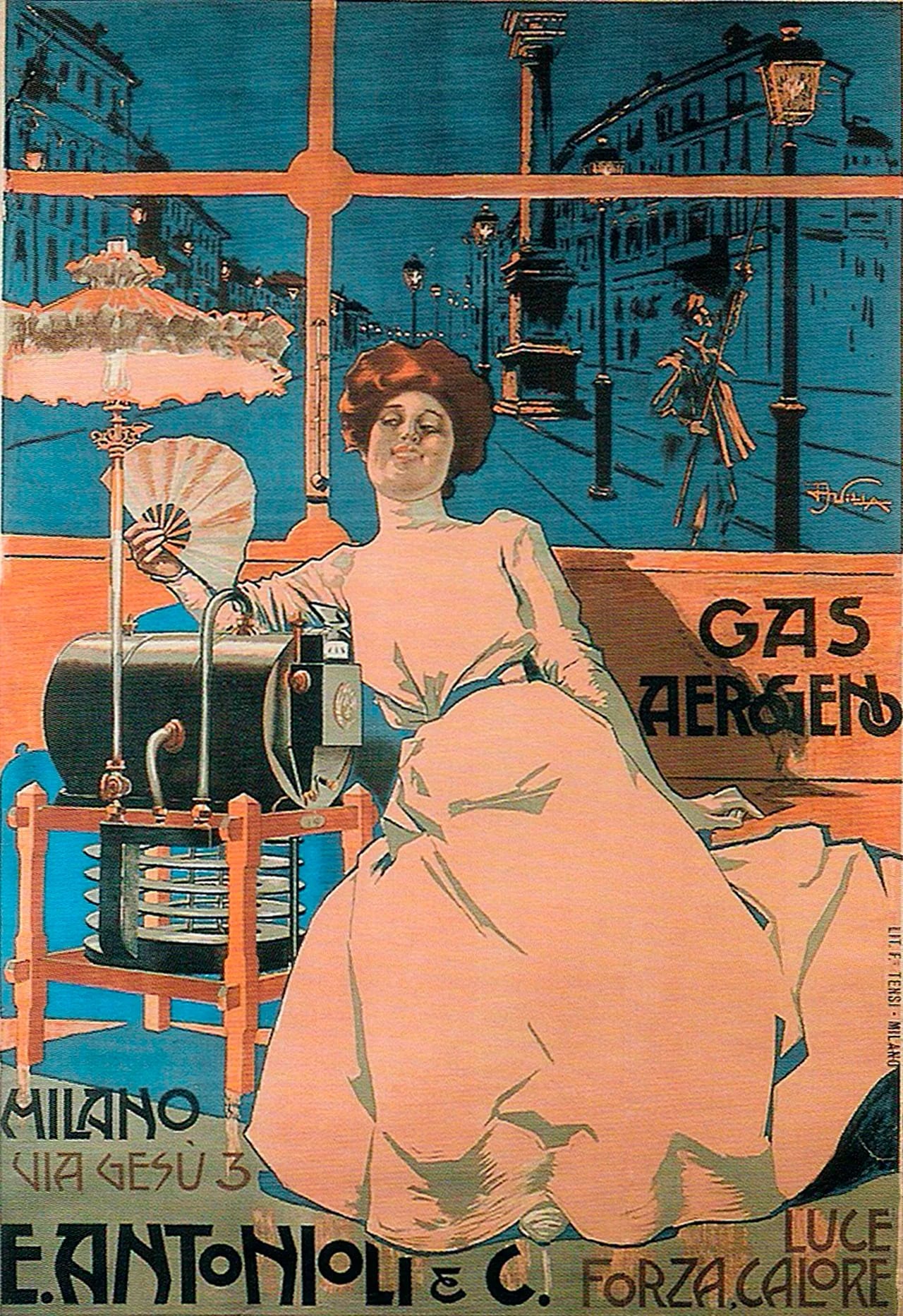 Porträt von Aleardo Villa (1865–1906) – Gedenkseite
