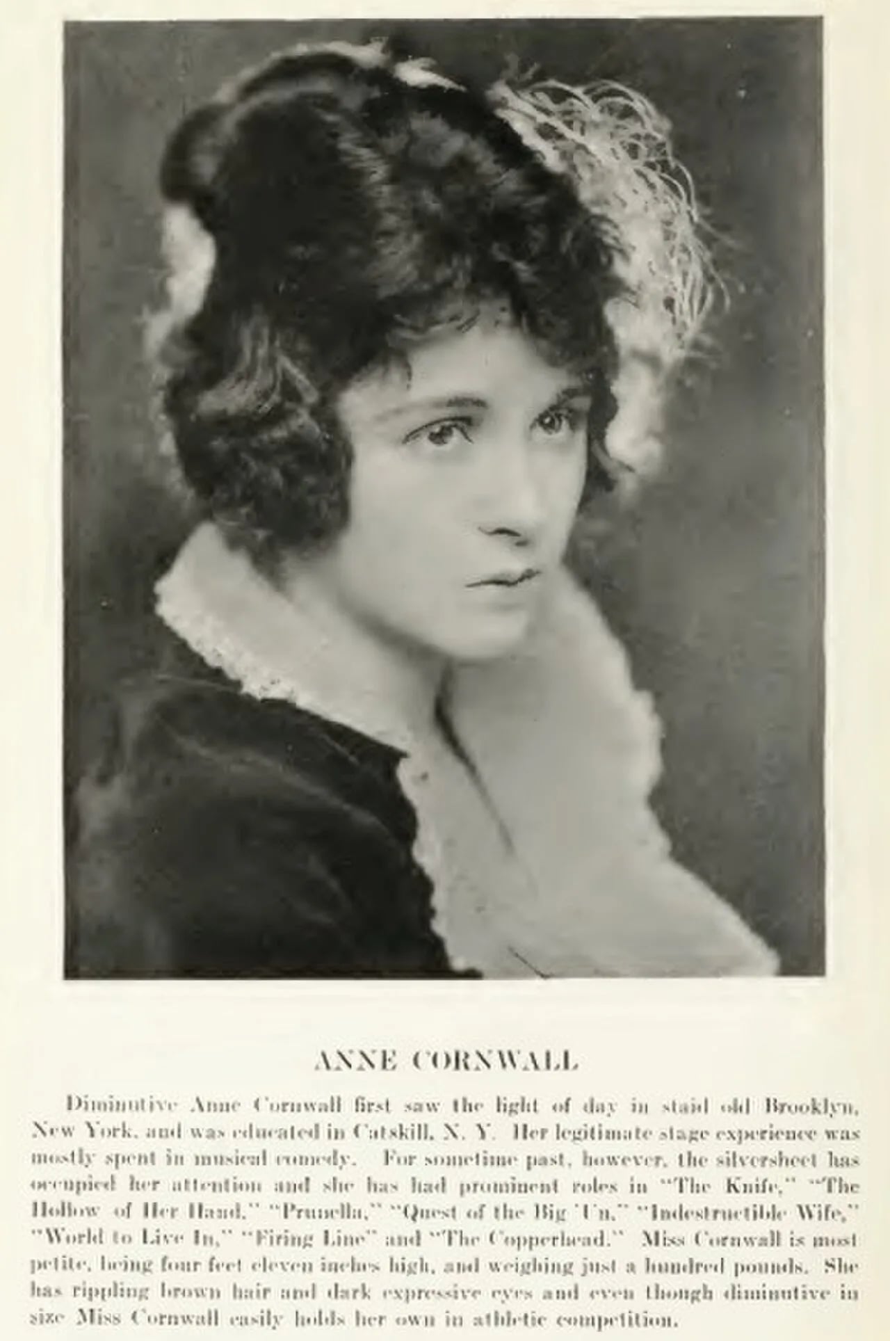 Porträt von Anne Cornwall (1897–1980) – Gedenkseite