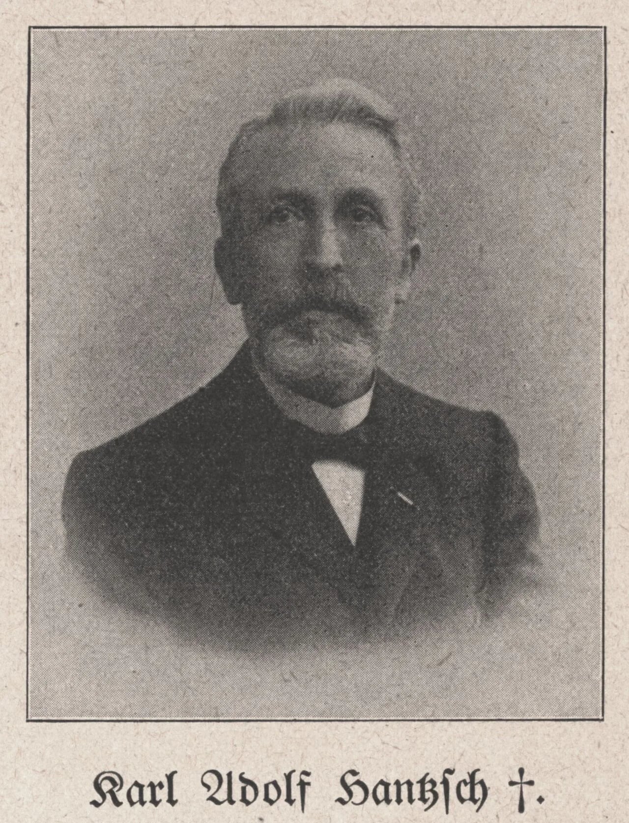 Porträt von Adolf Hantzsch (1841–1920) – Gedenkseite
