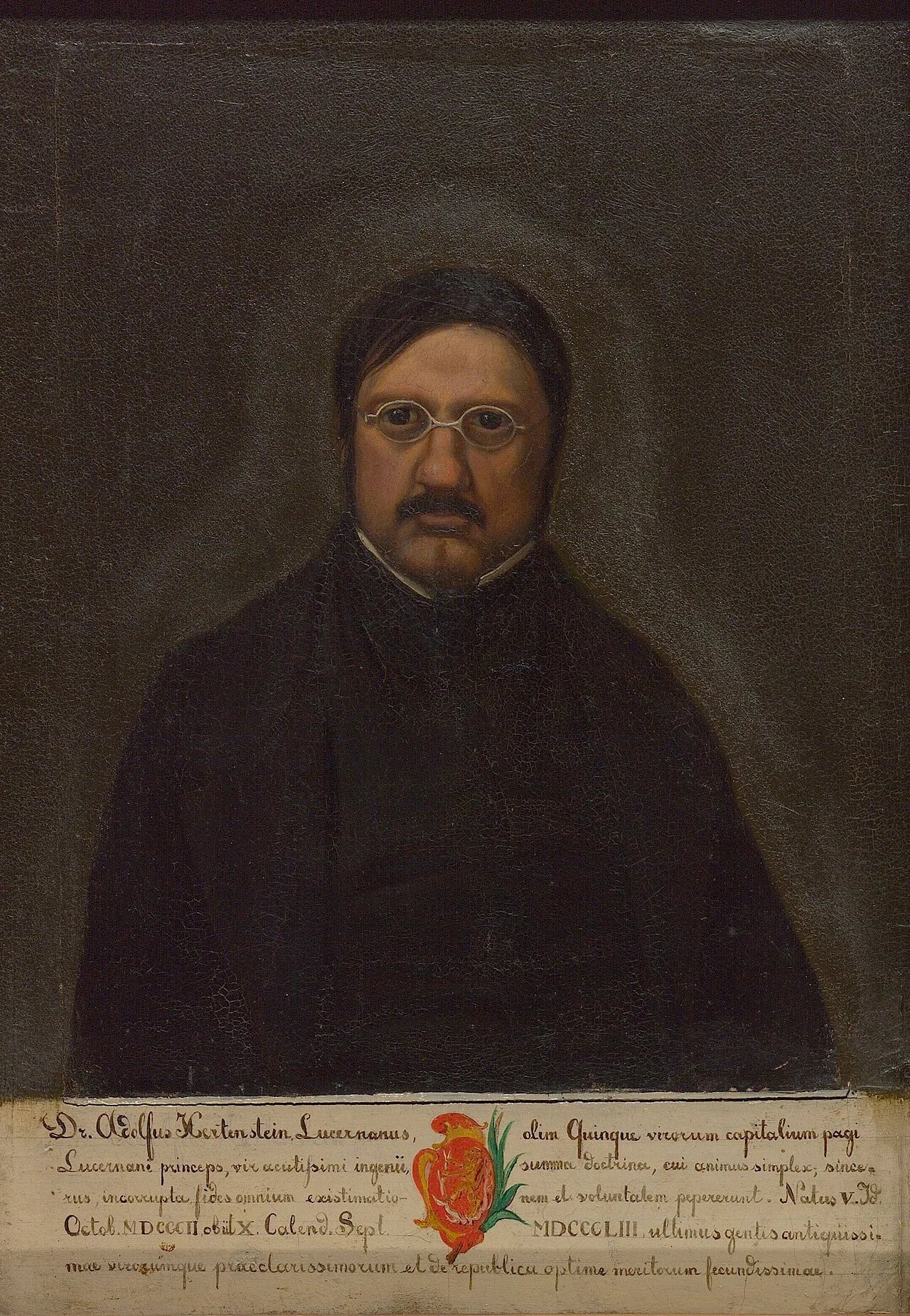 Porträt von Adolf von Hertenstein (1802–1853) – Gedenkseite