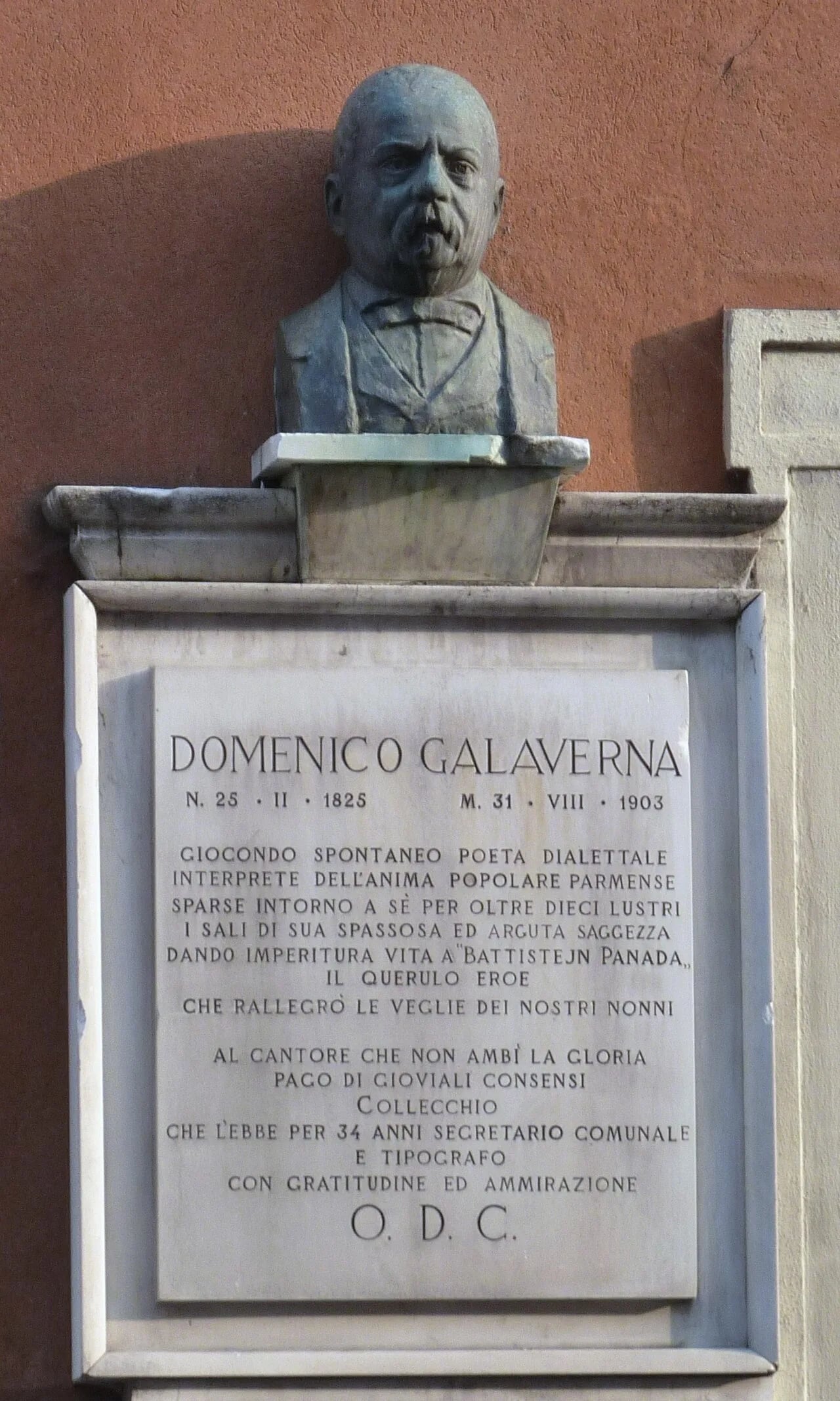 Portrait of Domenico Galaverna (1825–1903) – memorial page