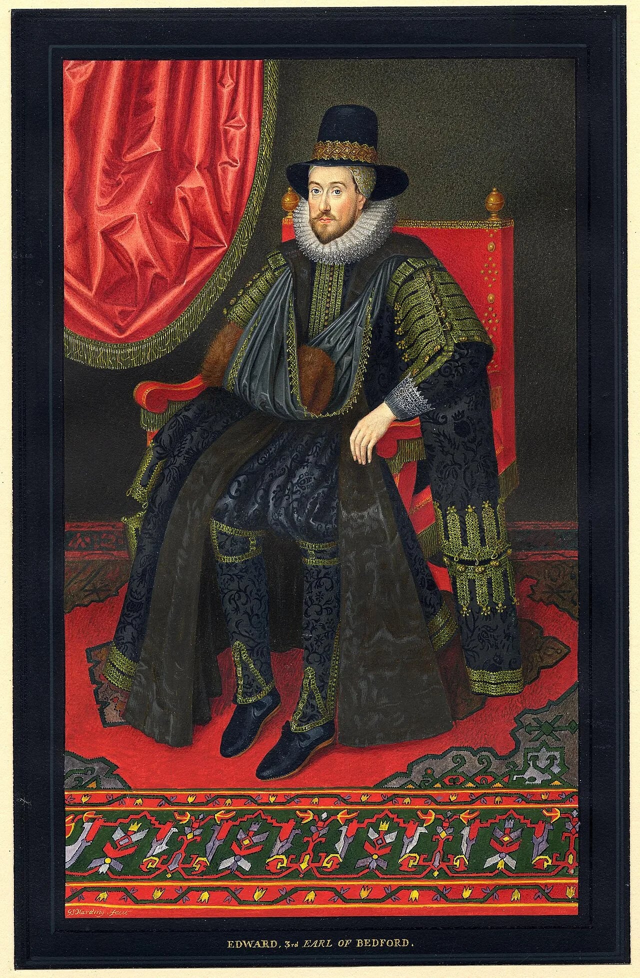 Portrait of Edward Russell, 3. Earl of Bedford (1572–1627) – memorial page