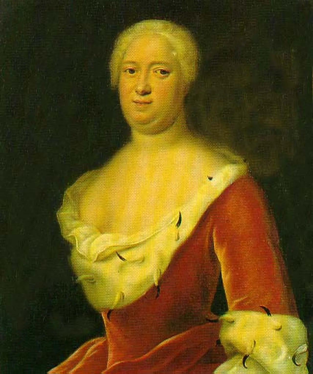 Porträt von Duchess Gustave Caroline of Mecklenburg-Strelitz (1694–1748) – Gedenkseite