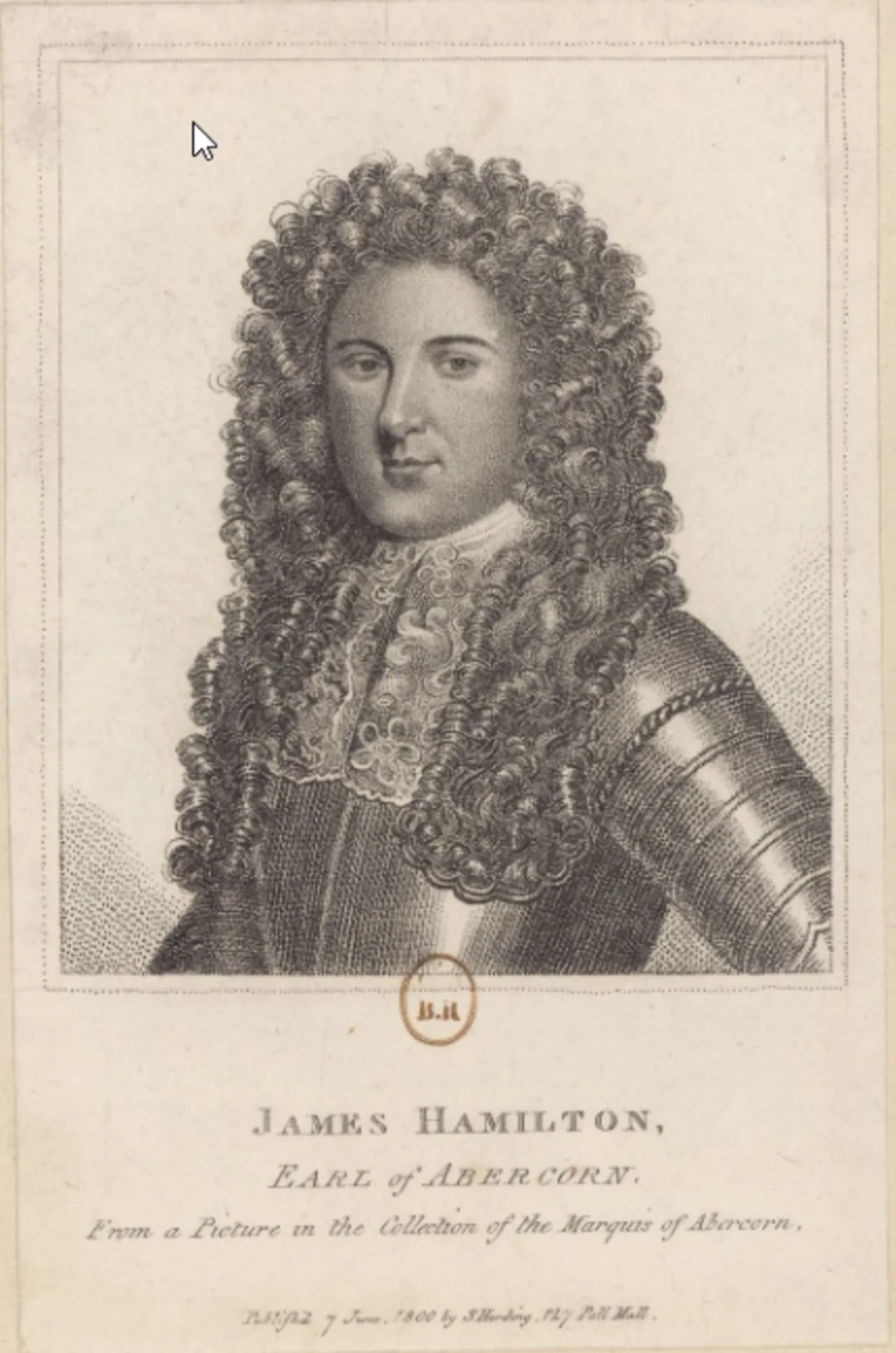 Portrait of James Hamilton, 7th Earl of Abercorn (1686–1744) – memorial page
