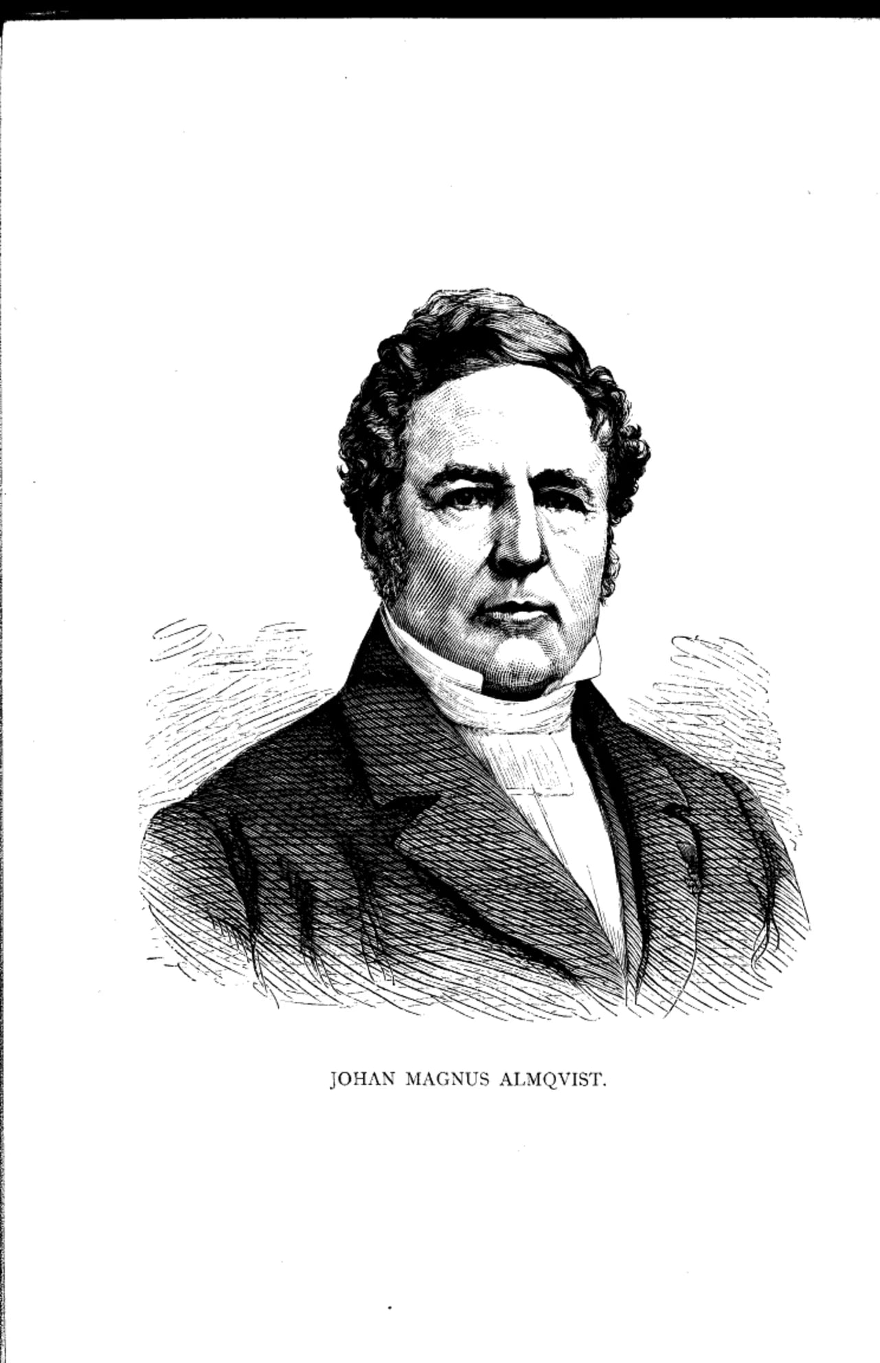 Porträt von Johan Magnus Almqvist (1799–1873) – Gedenkseite