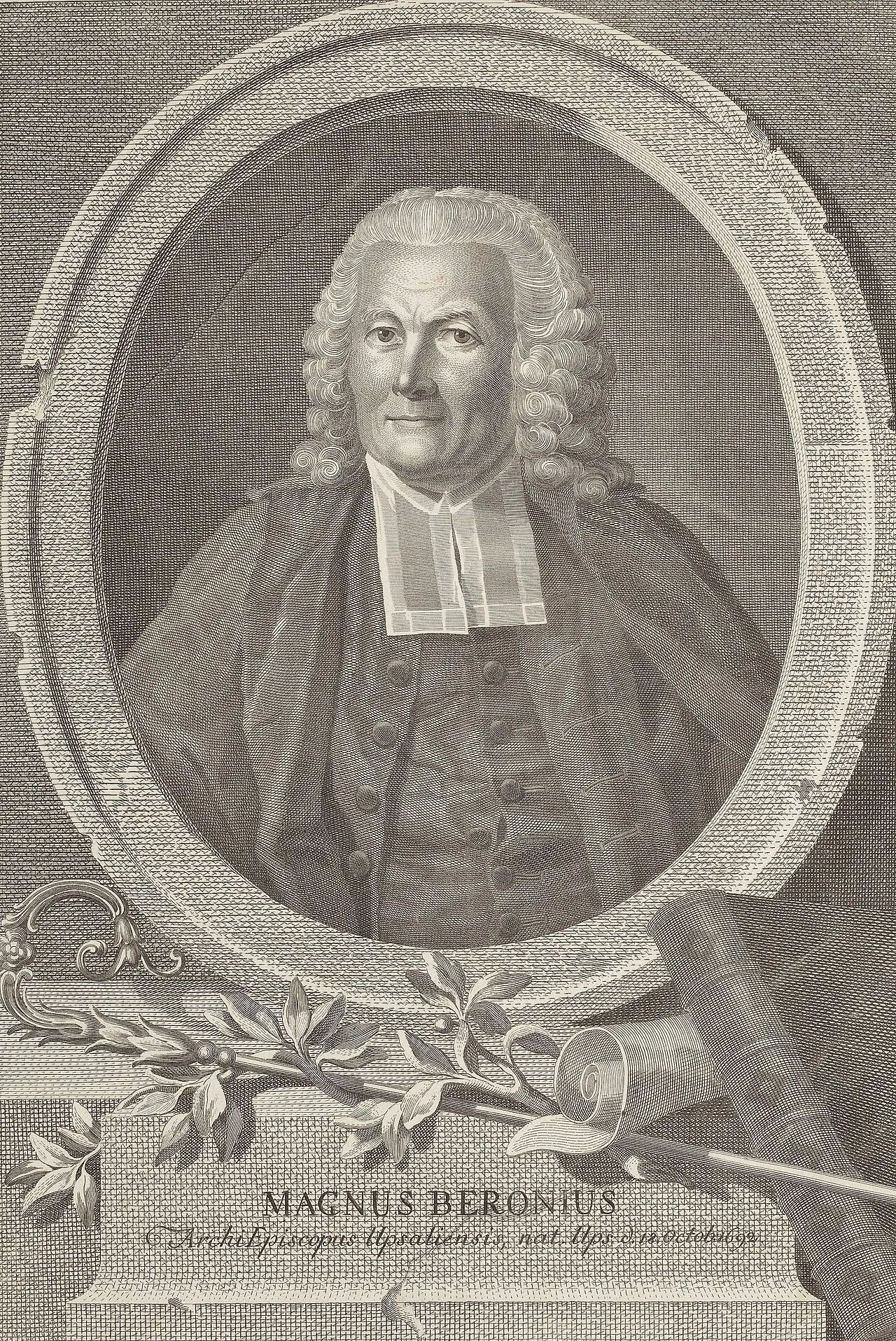 Porträt von Magnus Beronius (1692–1775) – Gedenkseite