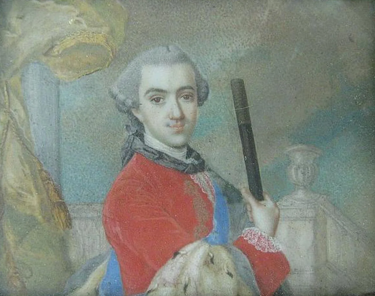 Porträt von Józef Paulin Sanguszko (1740–1781) – Gedenkseite