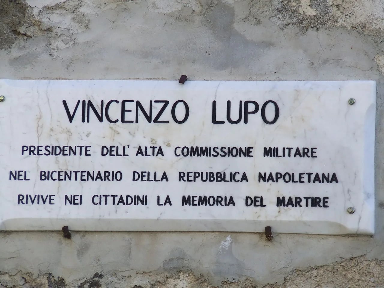 Portrait of Vincenzo Lupo (1755–1799) – memorial page