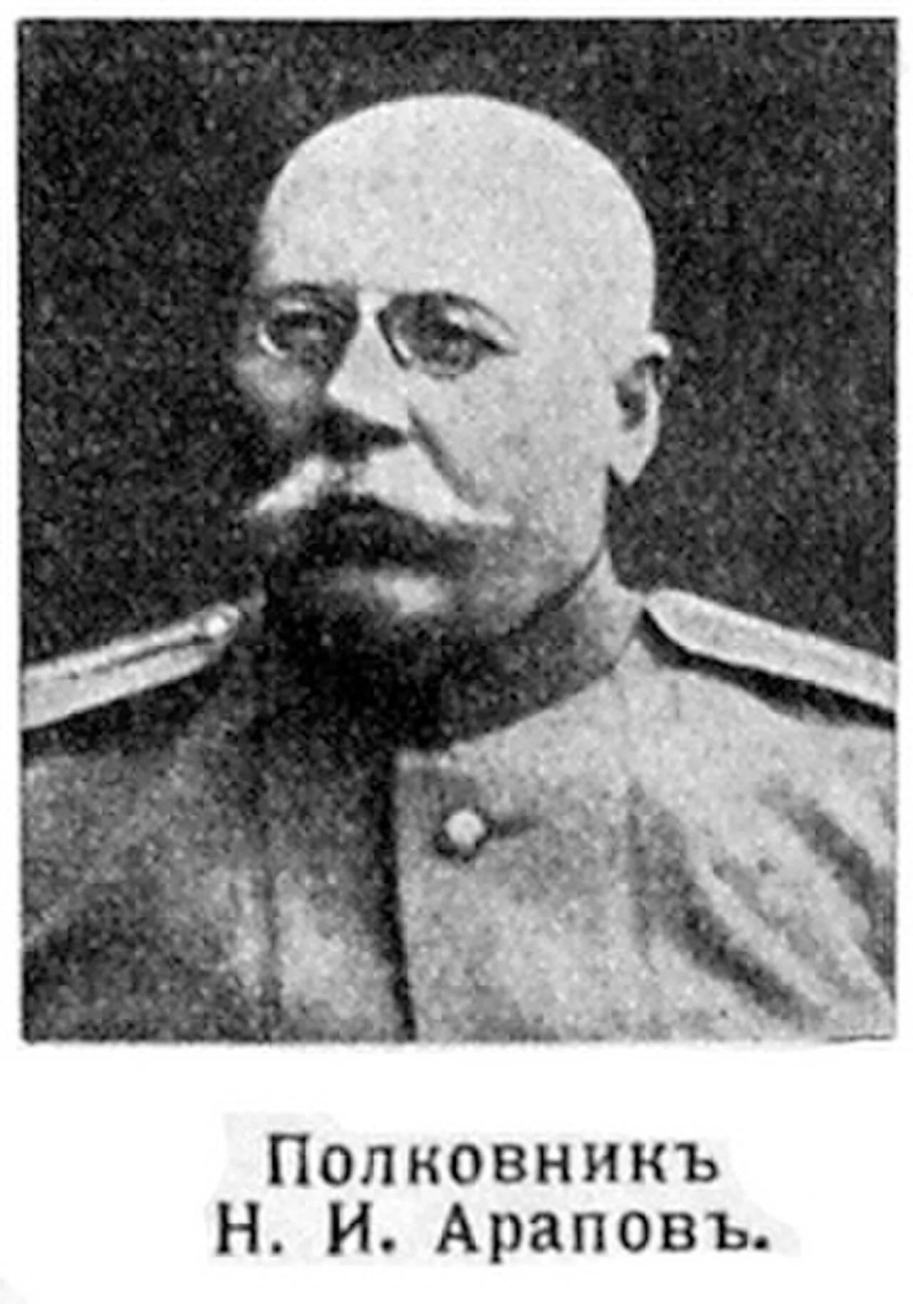 Porträt von Nikolay Arapov (1866–1914) – Gedenkseite