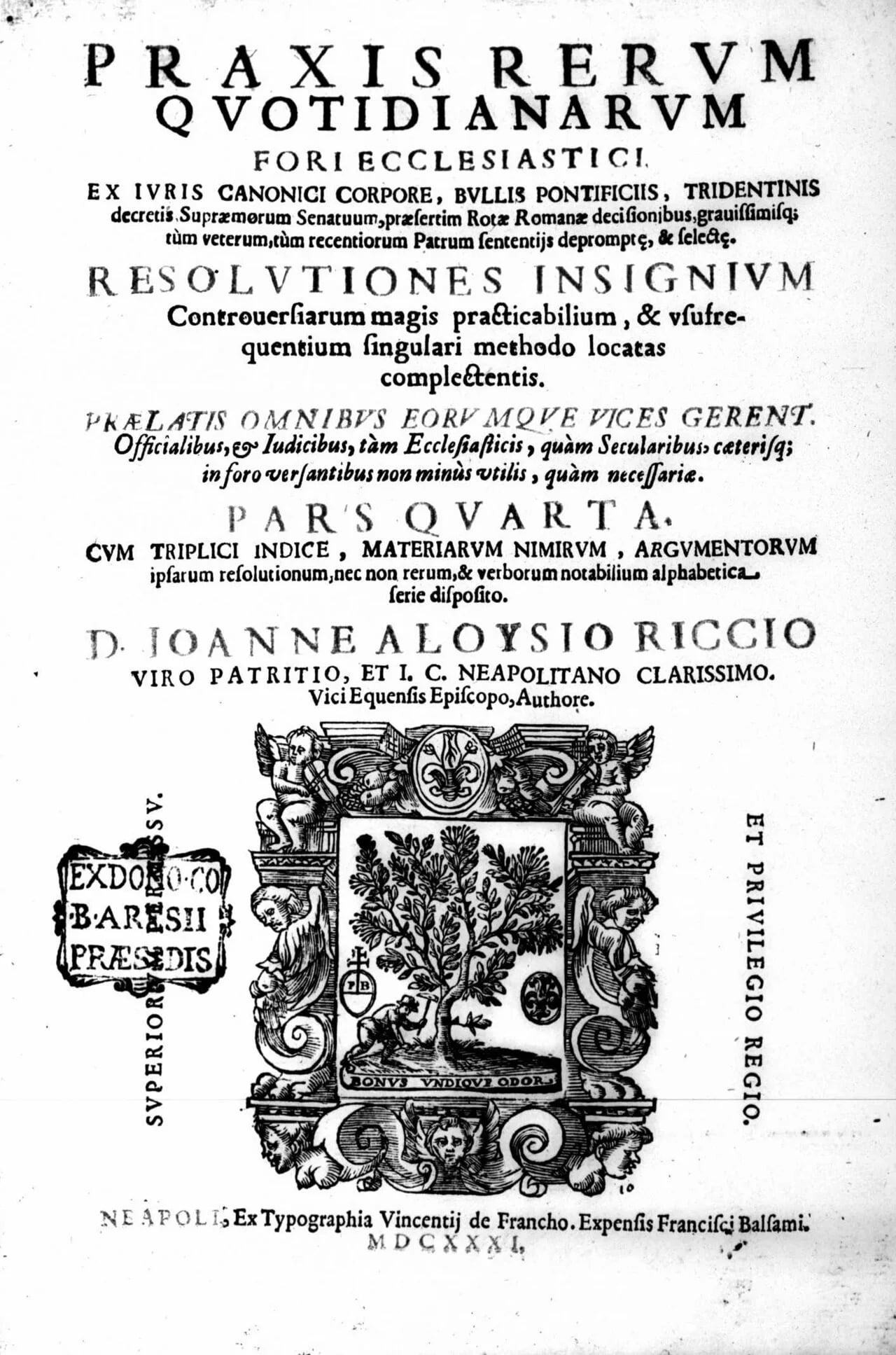 Portrait of Giovanni Luigi Riccio (1570–1643) – memorial page