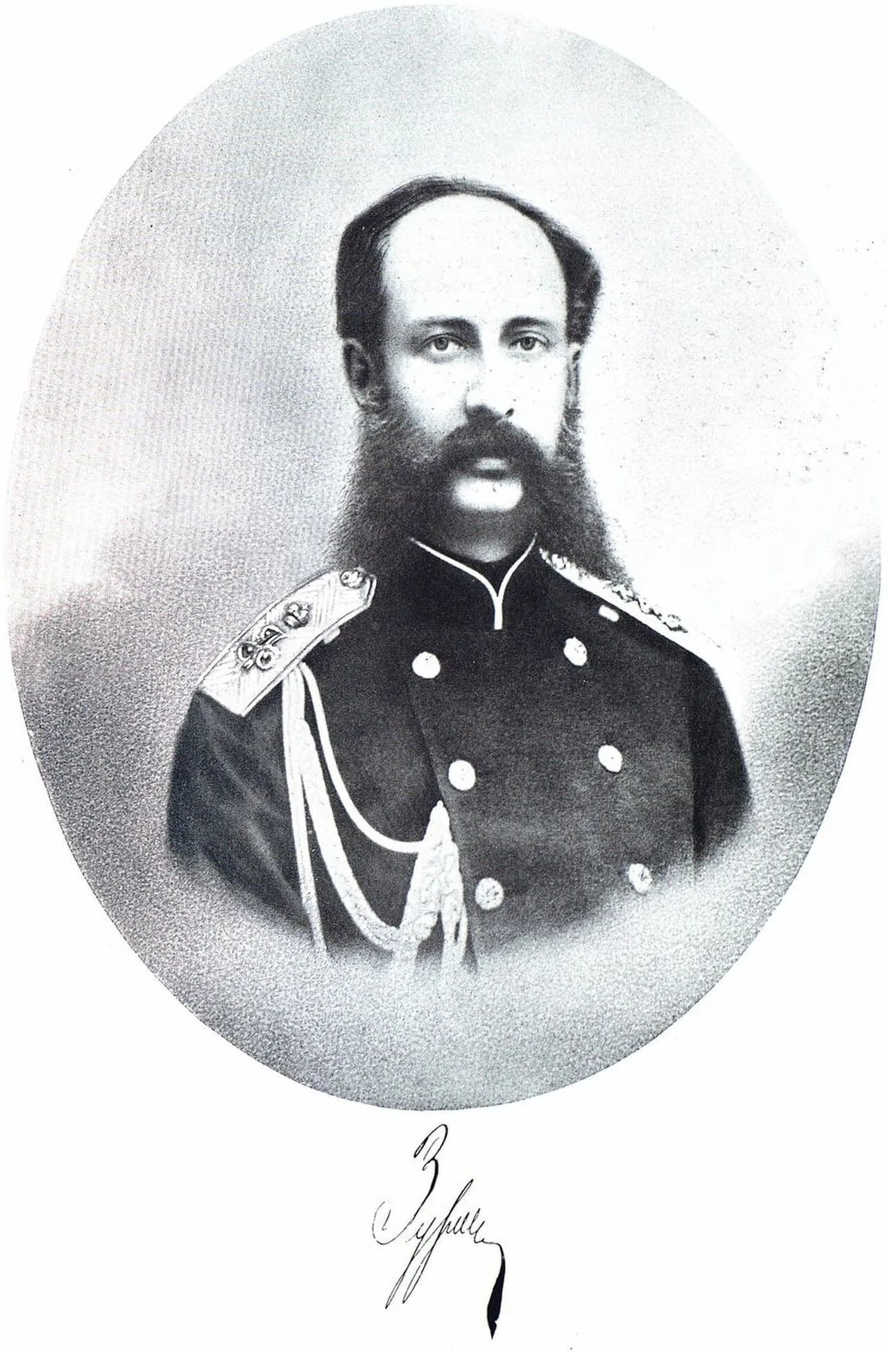 Porträt von Alexander Jelpidiforowitsch Surow (1837–1902) – Gedenkseite