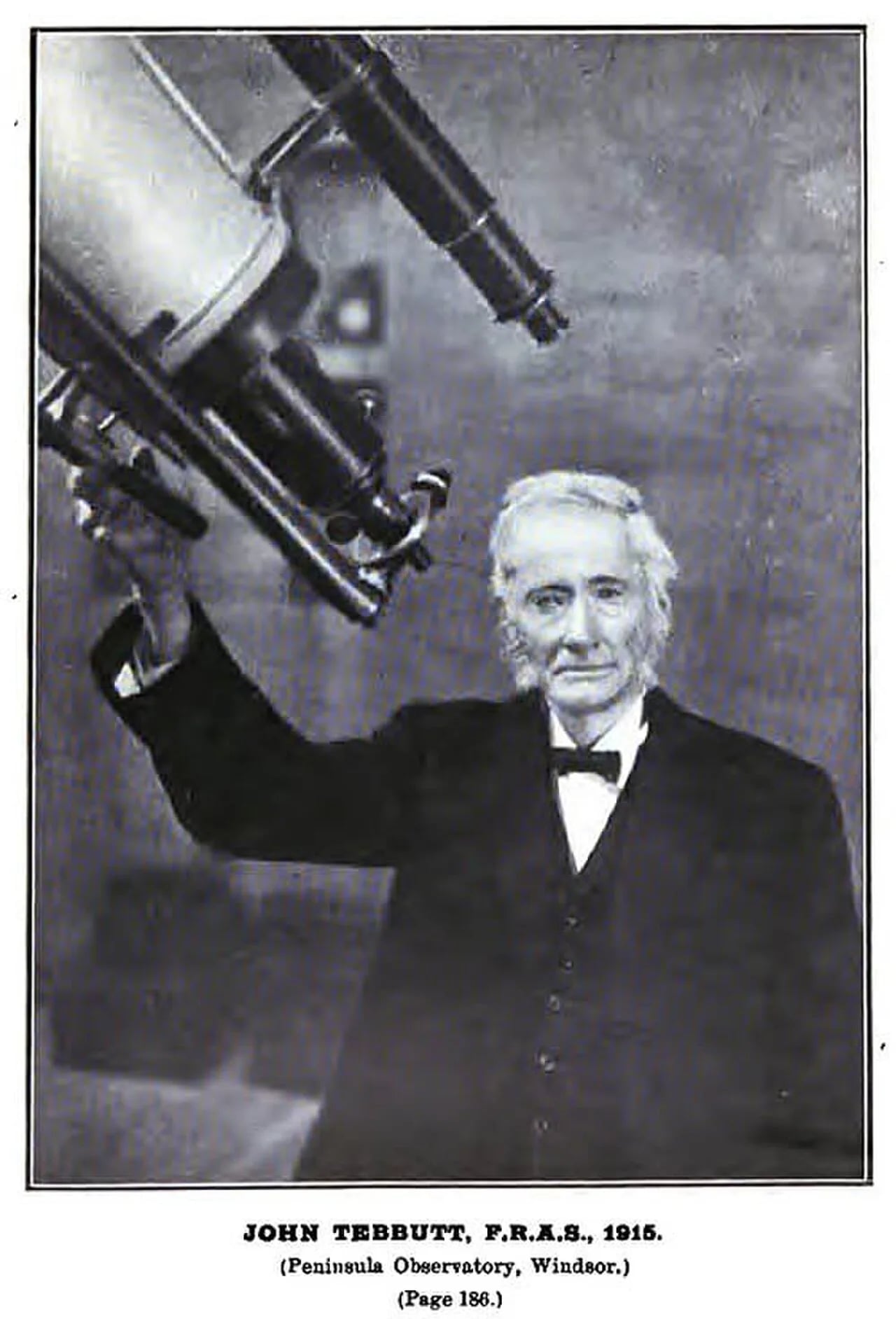 Porträt von John Tebbutt (1834–1916) – Gedenkseite