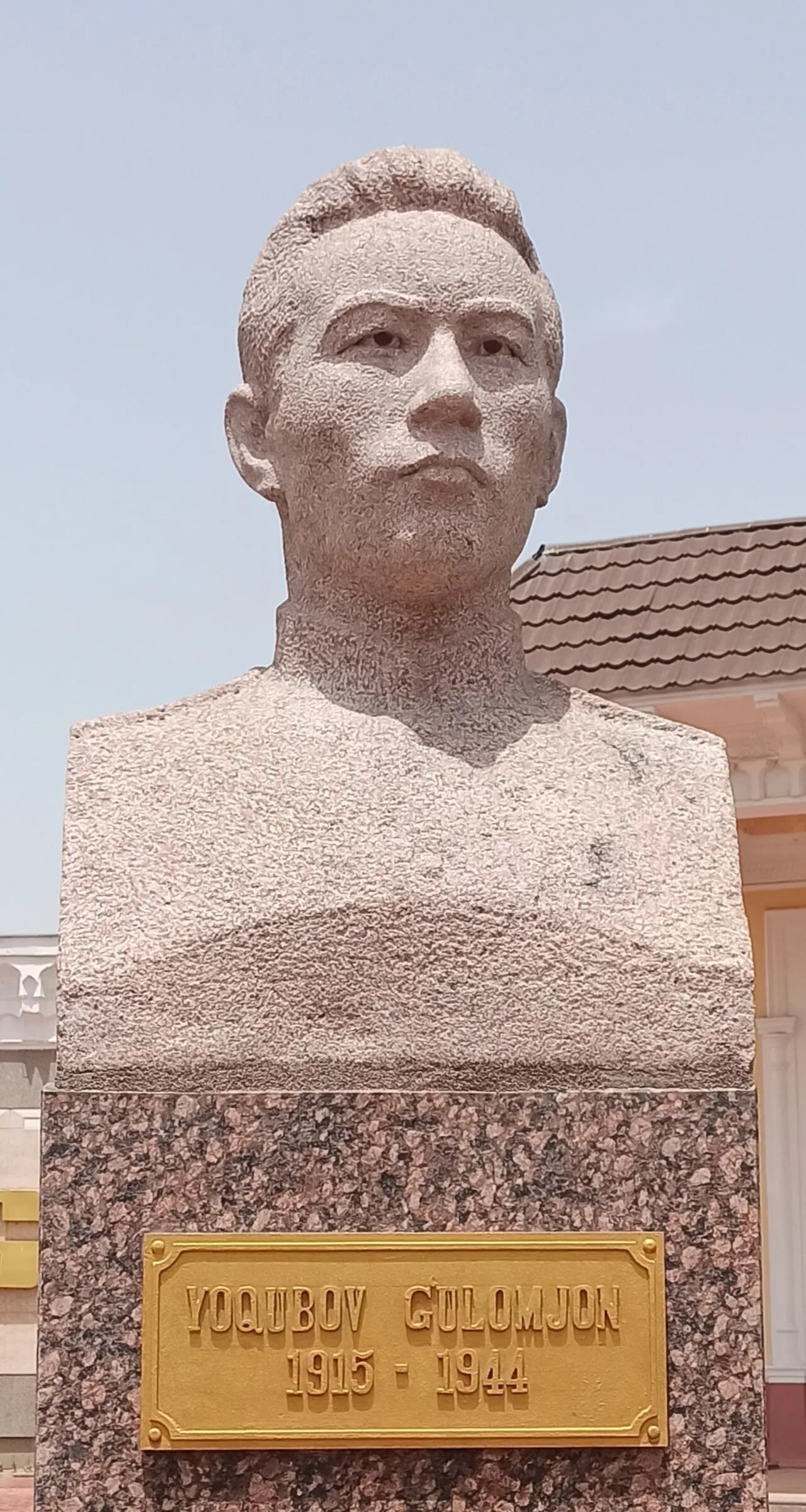 Portrait of Gulom Yoqubov (1915–1944) – memorial page