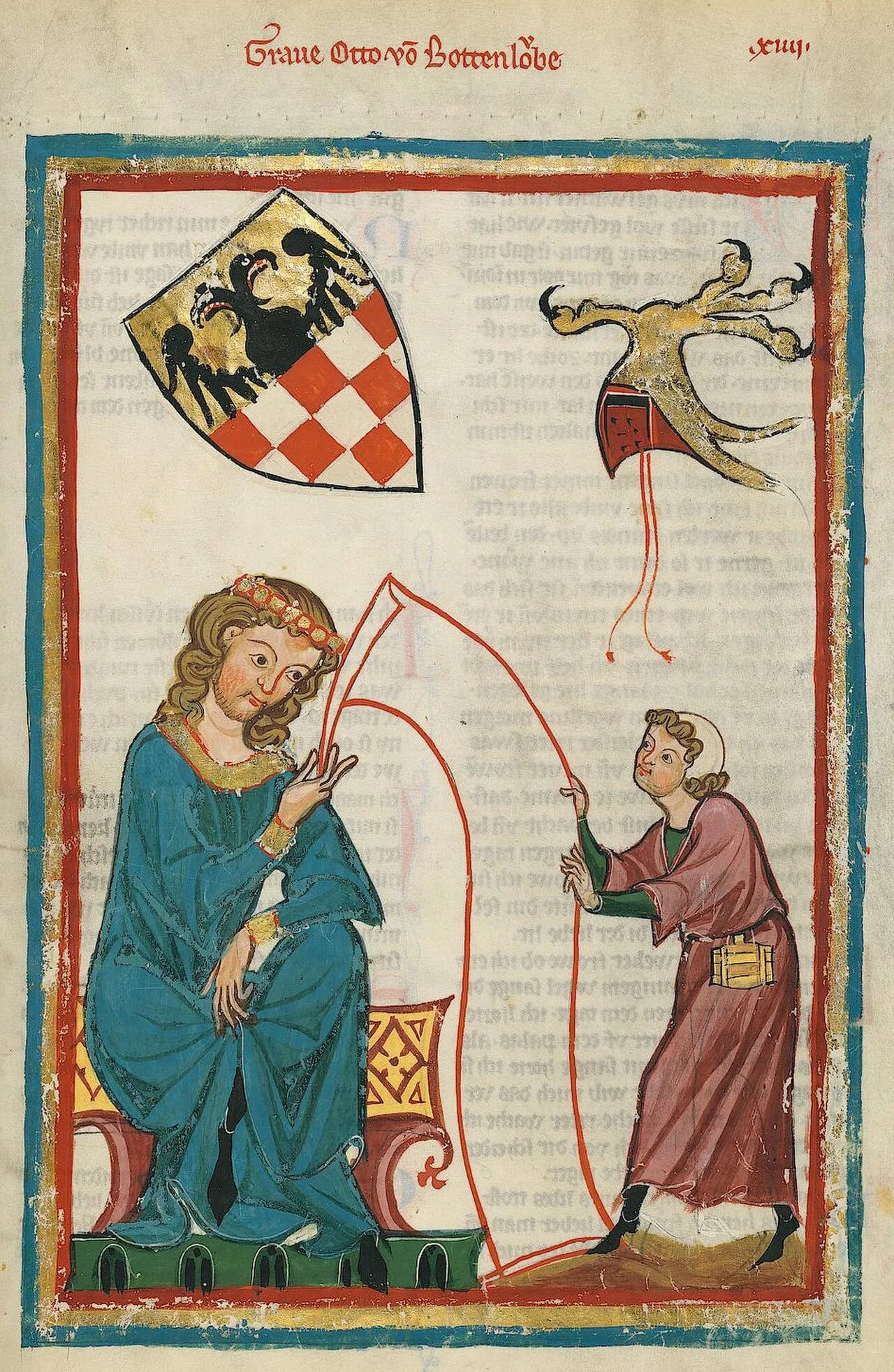 Porträt von Otto von Botenlauben (1177–1245) – Gedenkseite