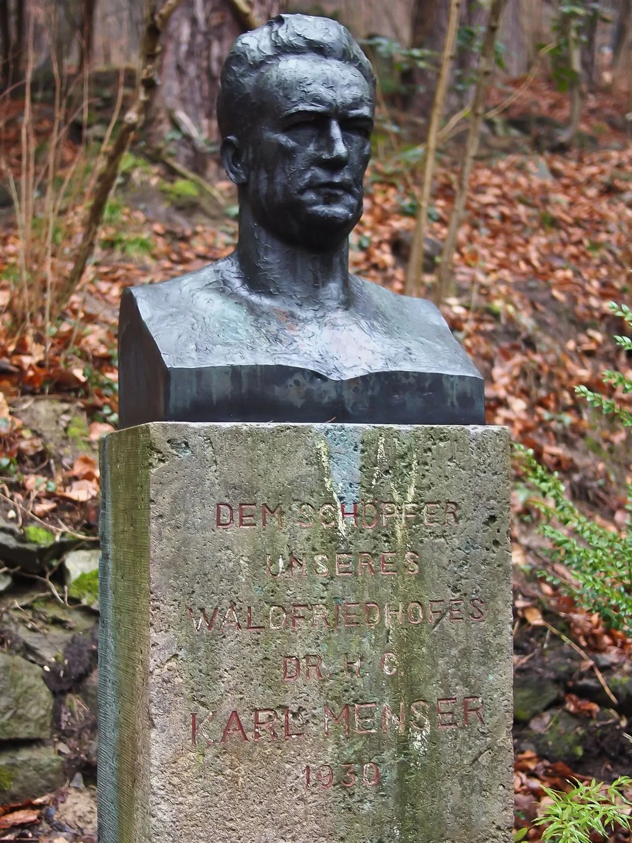 Porträt von Karl Menser (1872–1929) – Gedenkseite