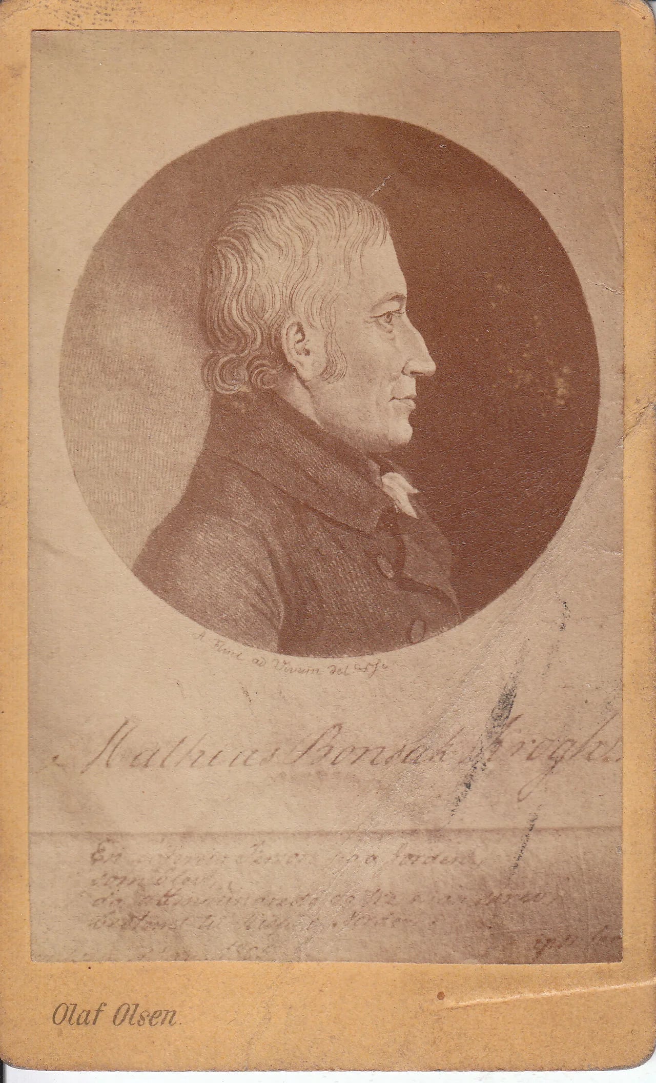 Portrait of Mathias Bonsak Krogh (1754–1828) – memorial page