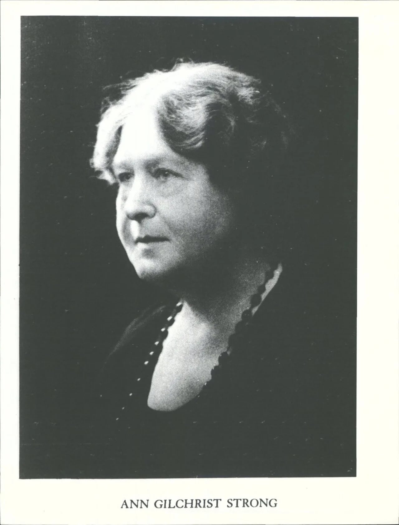 Porträt von Ann Monroe Gilchrist Strong (1875–1957) – Gedenkseite