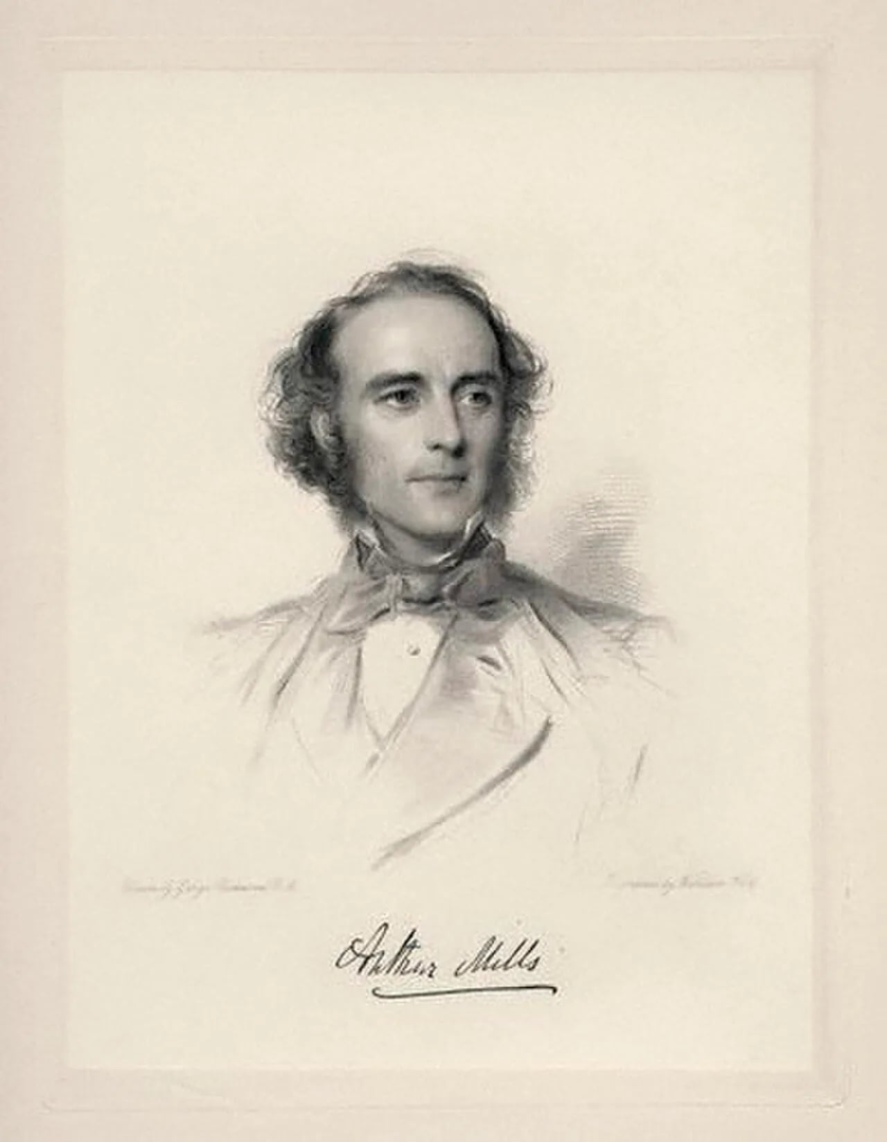 Portrait of Arthur Mills (1816–1898) – memorial page