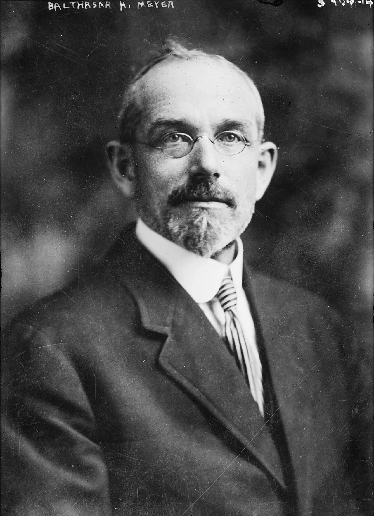 Portrait of Balthasar H. Meyer (1866–1954) – memorial page